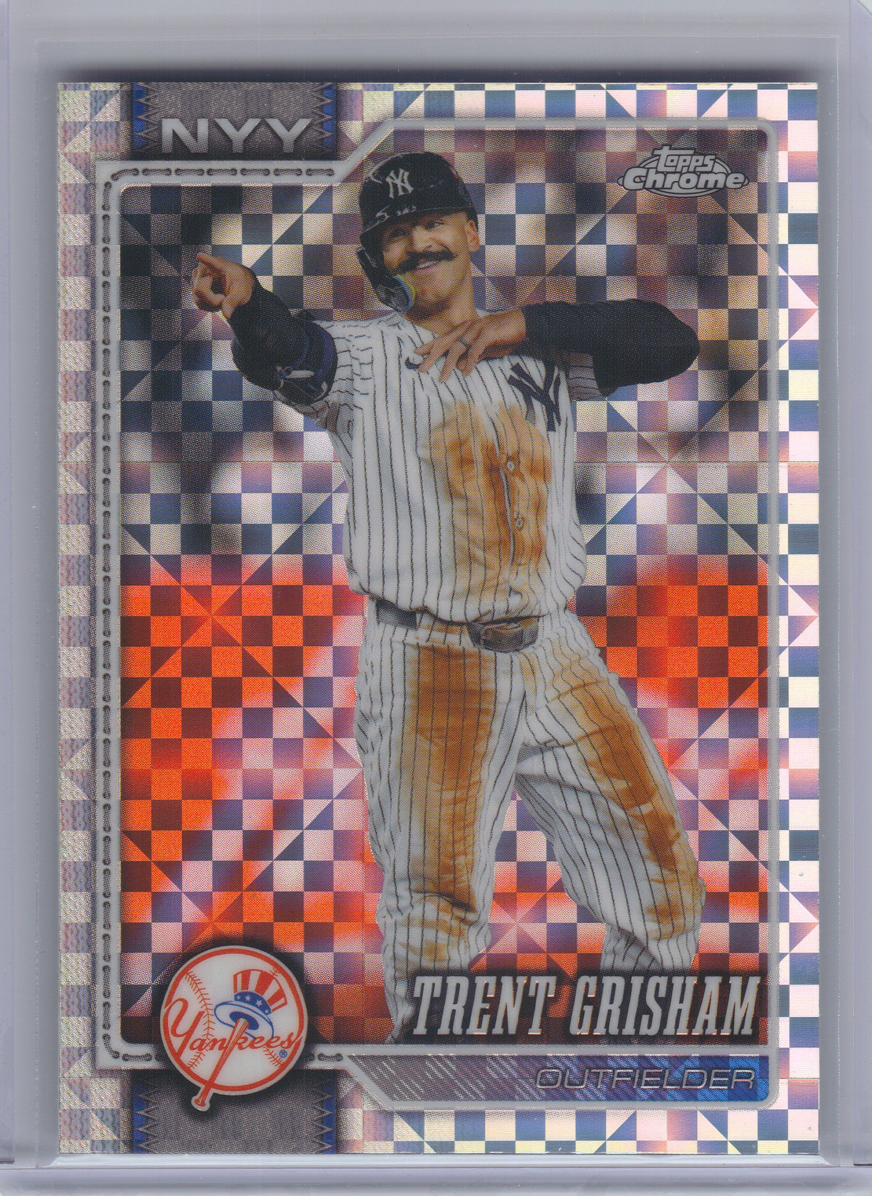 2026 Topps Chrome #79 Trent Grisham X-Fractors New York Yankees