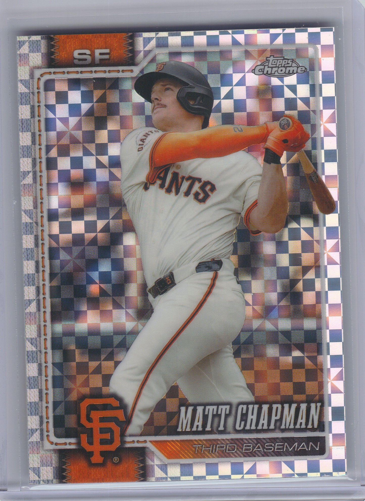 2026 Topps Chrome #193 Matt Chapman X-Fractors San Francisco Giants