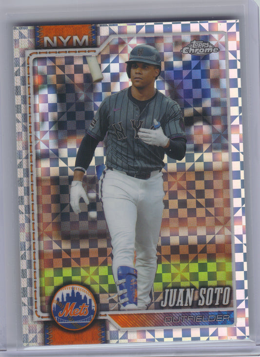 2026 Topps Chrome #17 Juan Soto X-Fractors New York Mets