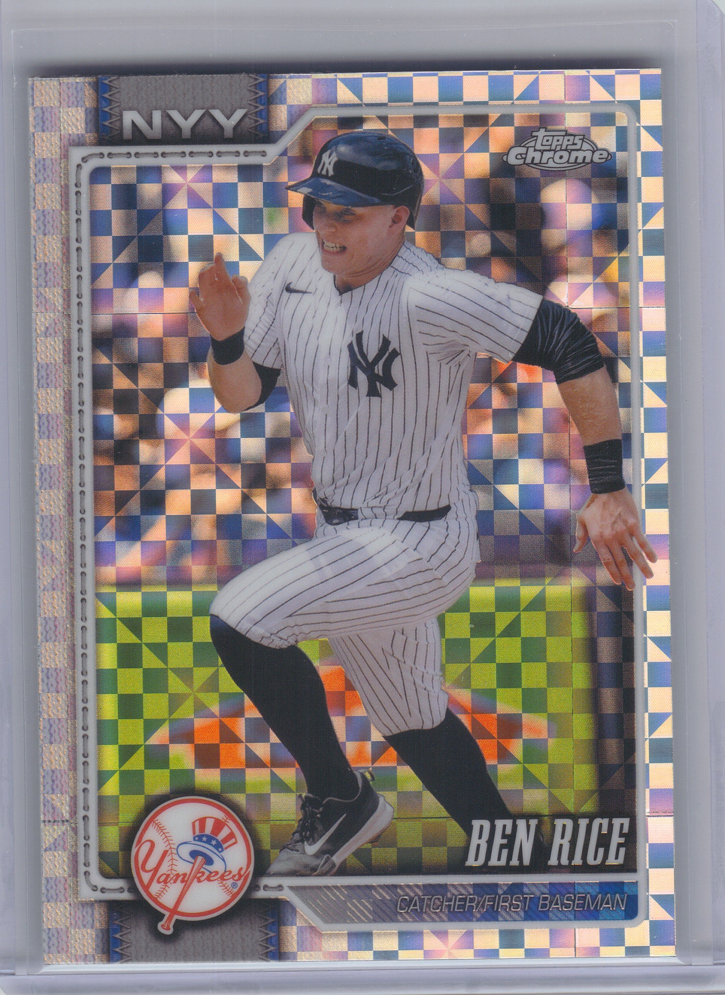2026 Topps Chrome #295 Ben Rice X-Fractors New York Yankees