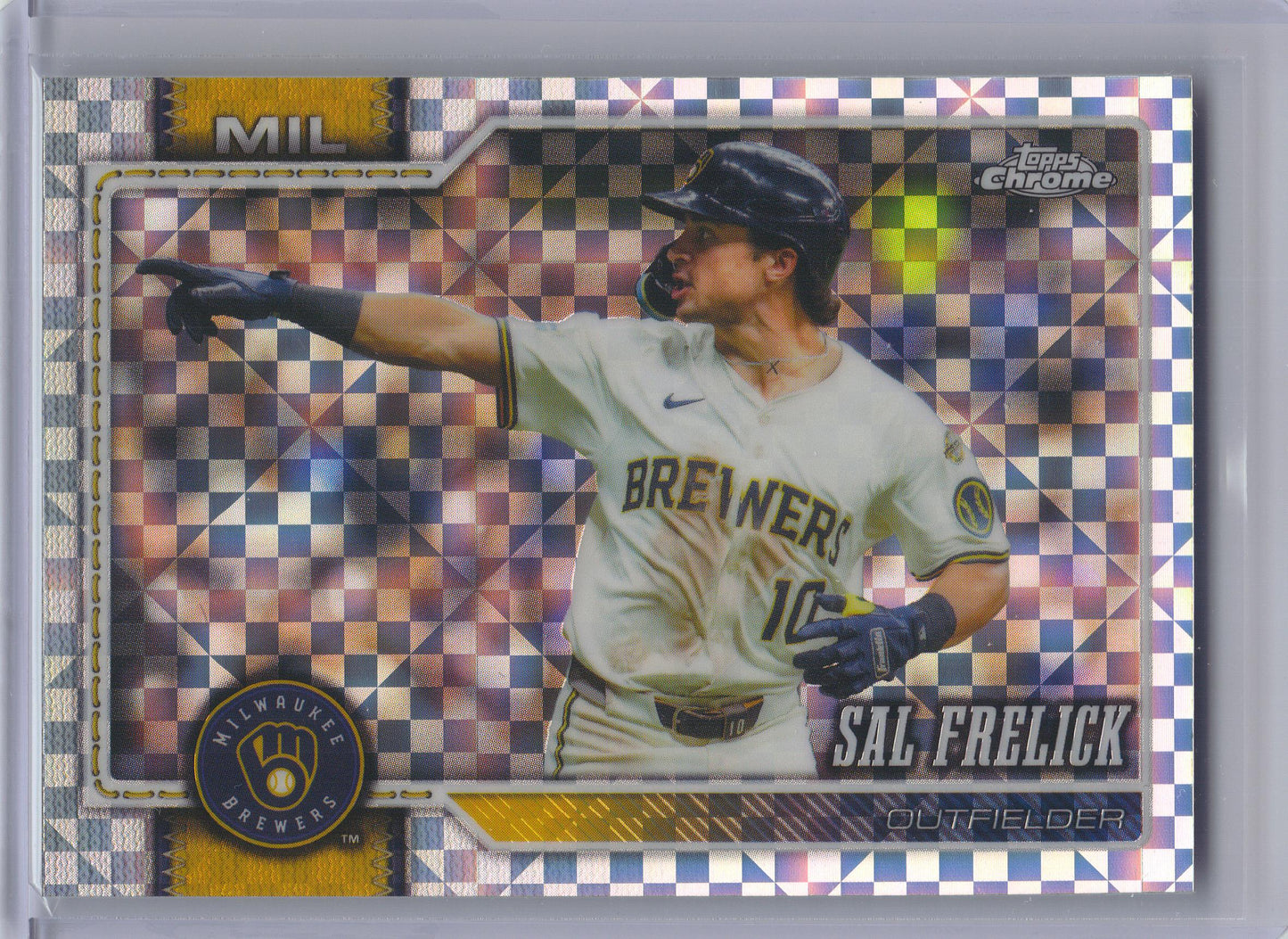 2026 Topps Chrome #60 Sal Frelick X-Fractors Milwaukee Brewers