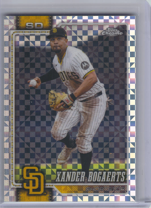 2026 Topps Chrome #155 Xander Bogaerts X-Fractors San Diego Padres