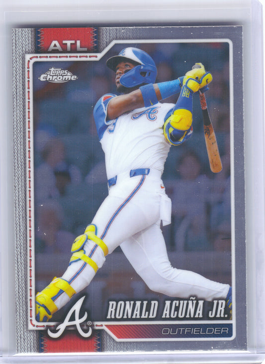 2026 Topps Chrome #124 Ronald Acuña Jr. Atlanta Braves