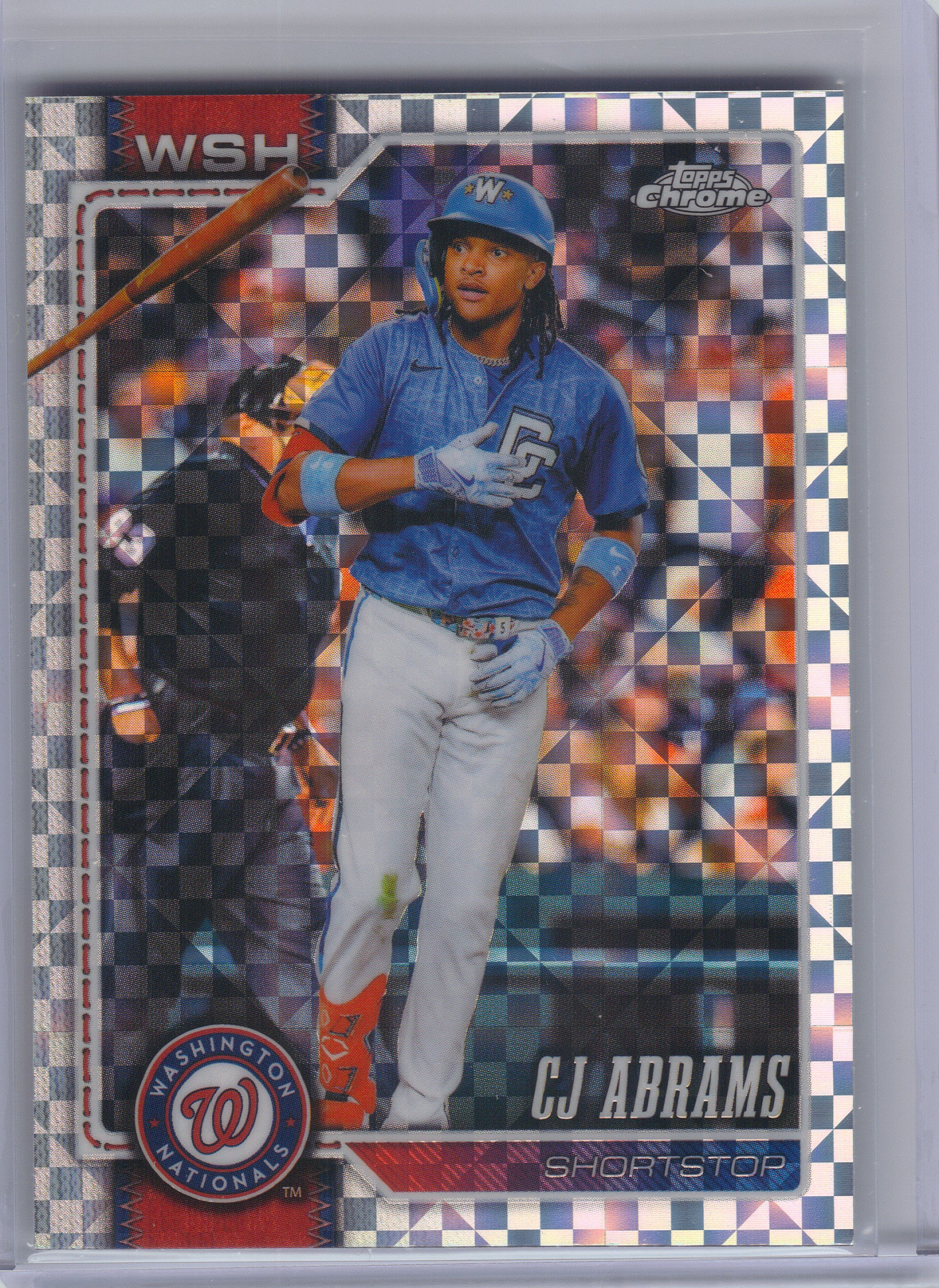 2026 Topps Chrome #243 CJ Abrams X-Fractors Washington Nationals