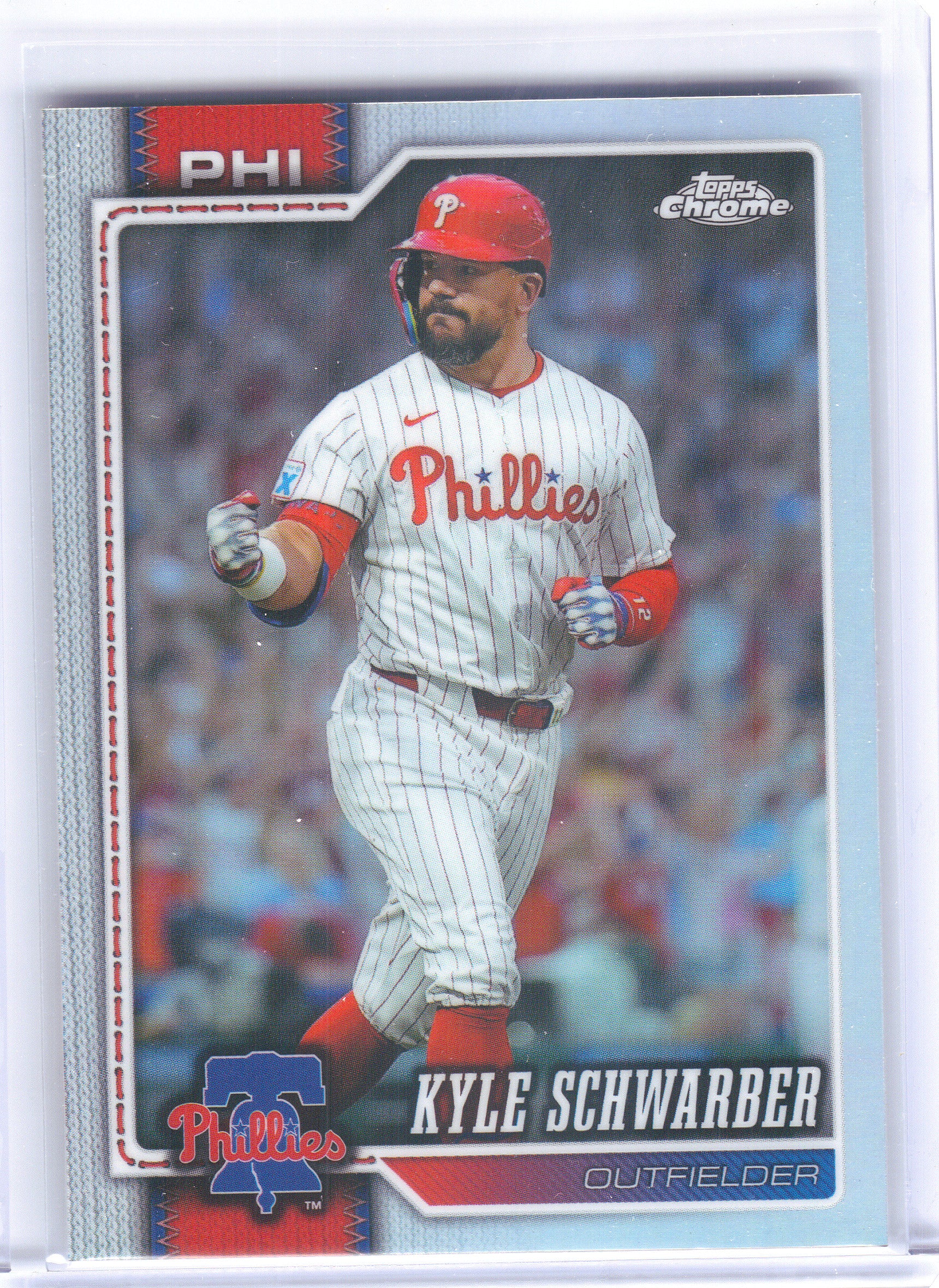 2026 Topps Chrome #123 Kyle Schwarber Refractors Philadelphia Phillies