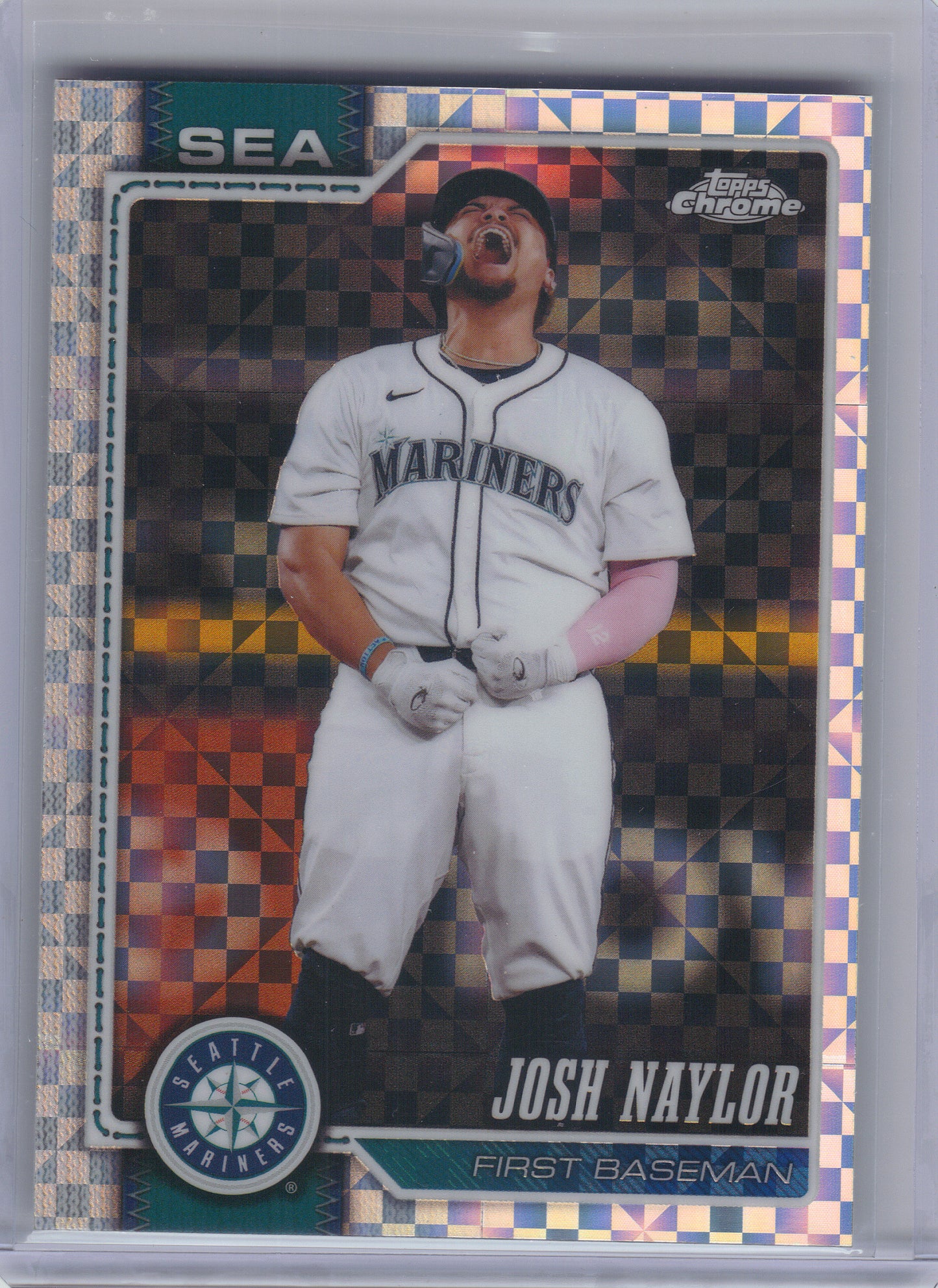 2026 Topps Chrome #201 Josh Naylor X-Fractors Seattle Mariners