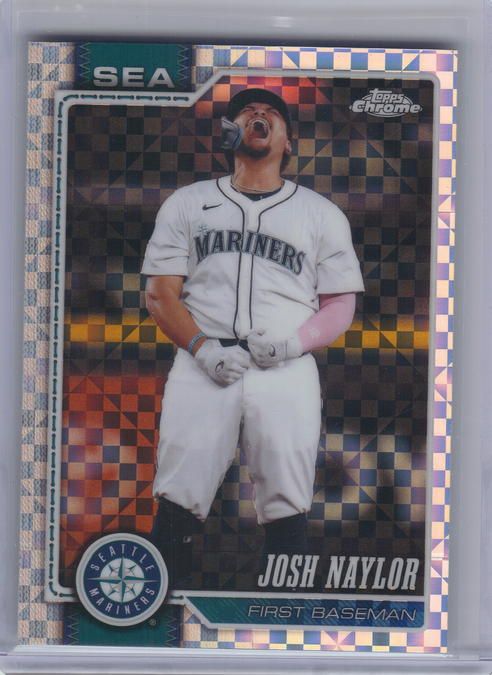 2026 Topps Chrome #201 Josh Naylor X-Fractors Seattle Mariners