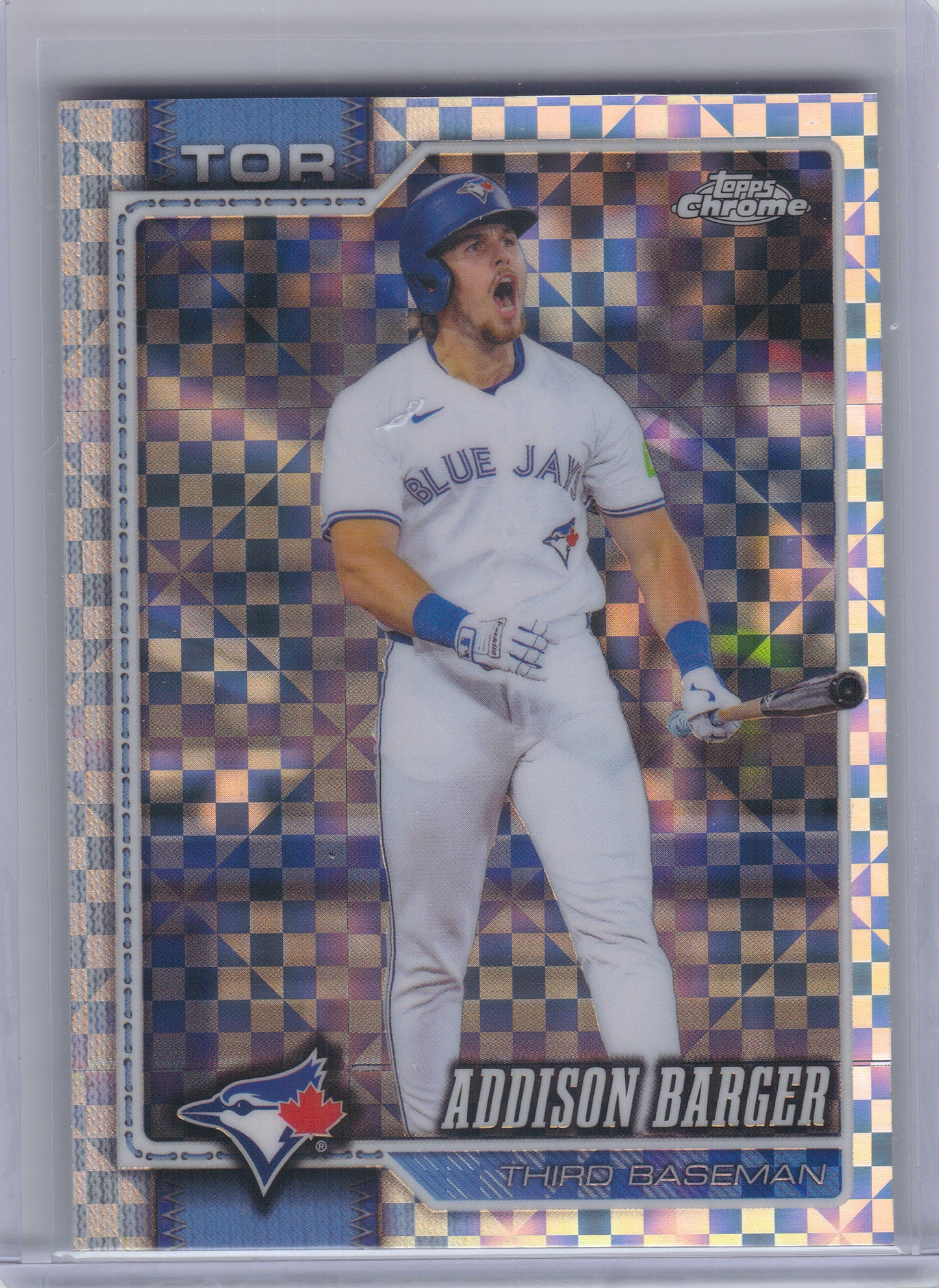 2026 Topps Chrome #276 Addison Barger X-Fractors Toronto Blue Jays