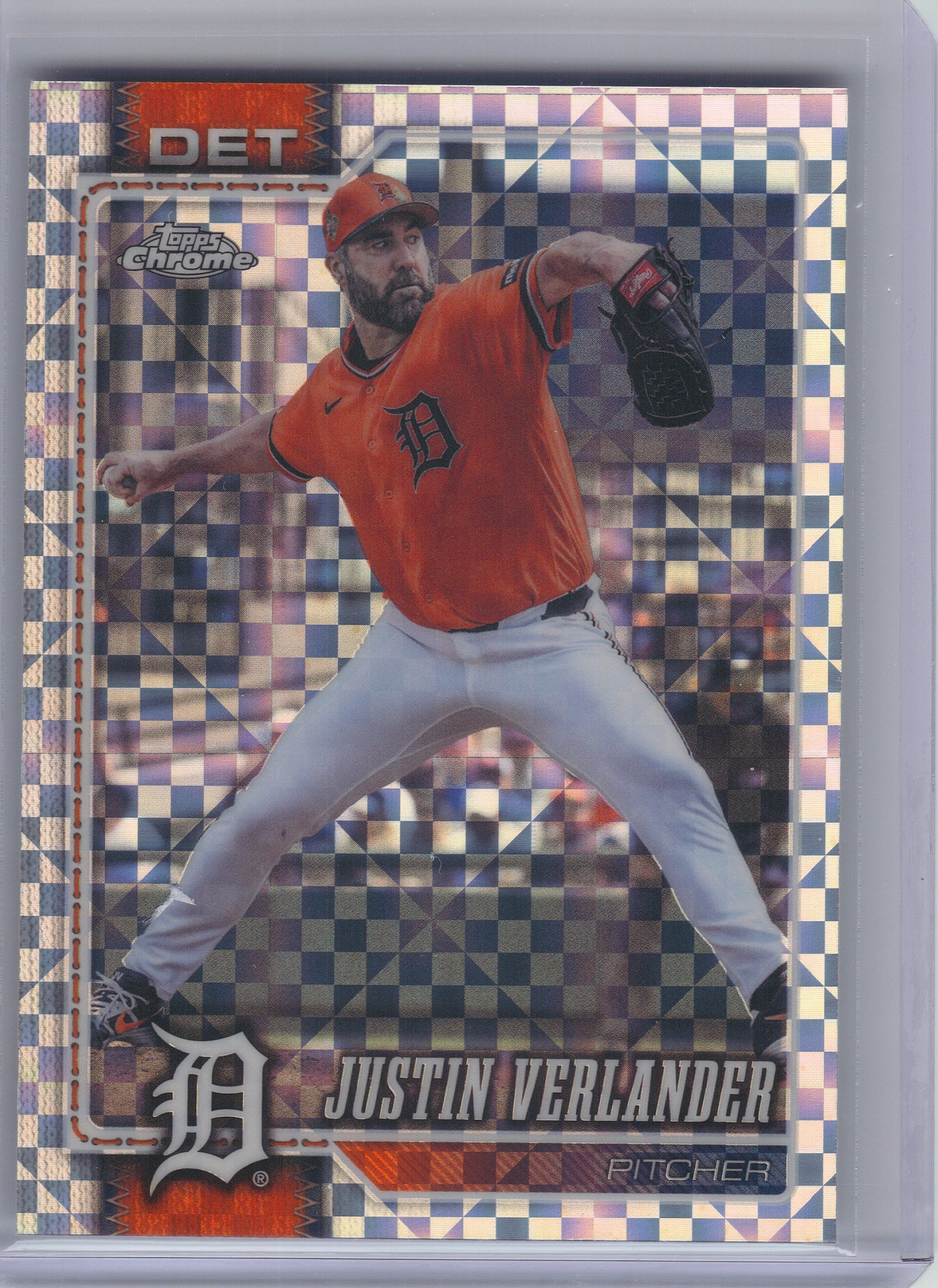 2026 Topps Chrome #133 Justin Verlander X-Fractors Detroit Tigers