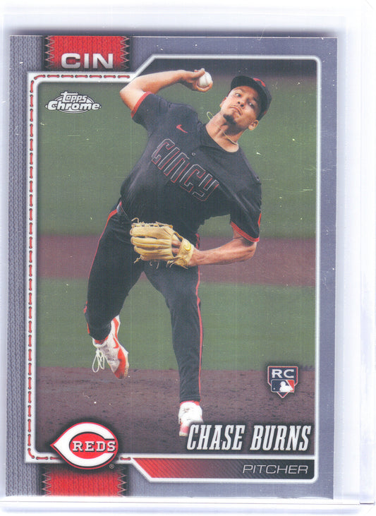 2026 Topps Chrome #134 Chase Burns Cincinnati Reds RC