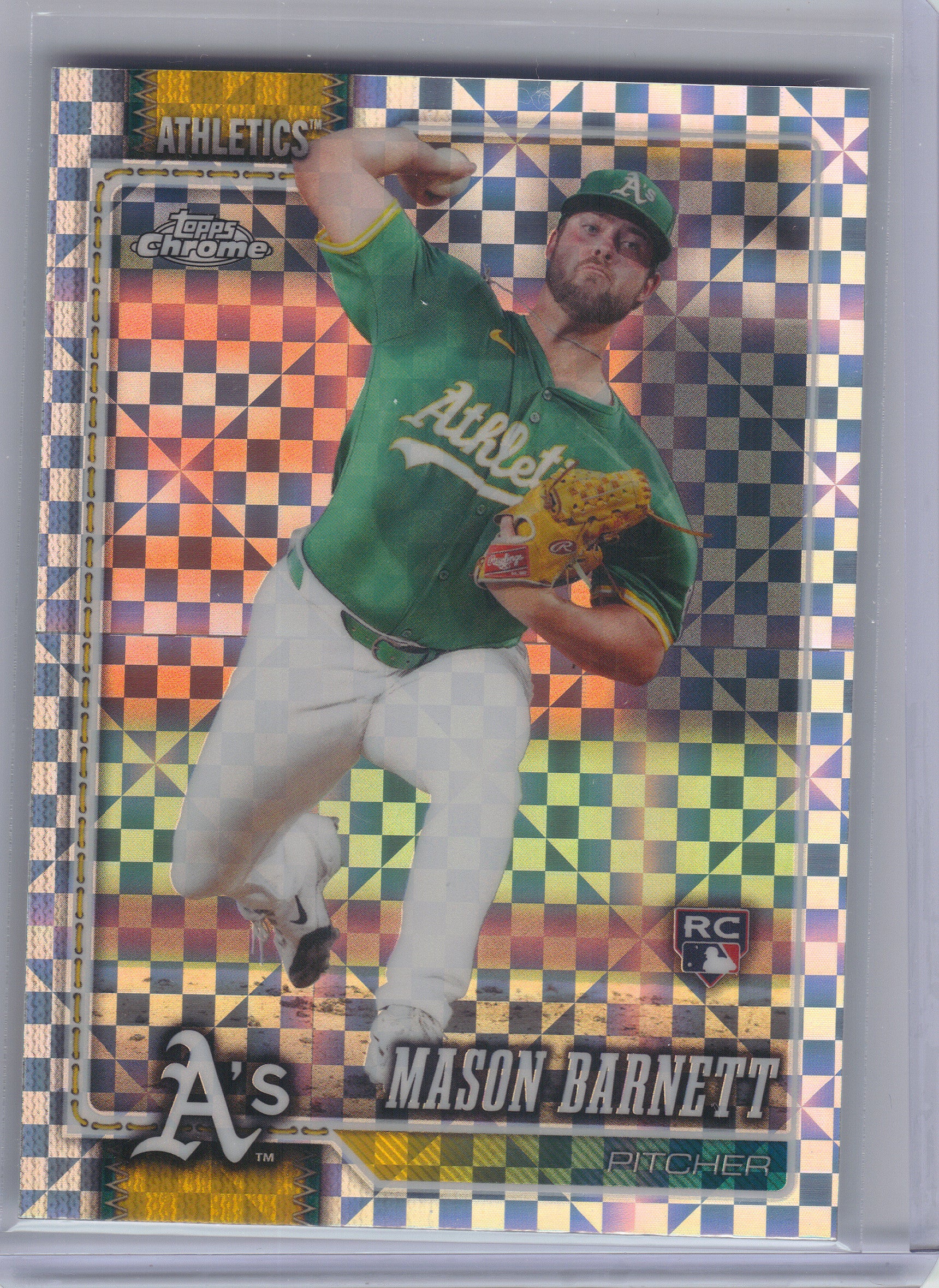 2026 Topps Chrome #22 Mason Barnett X-Fractors Athletics RC