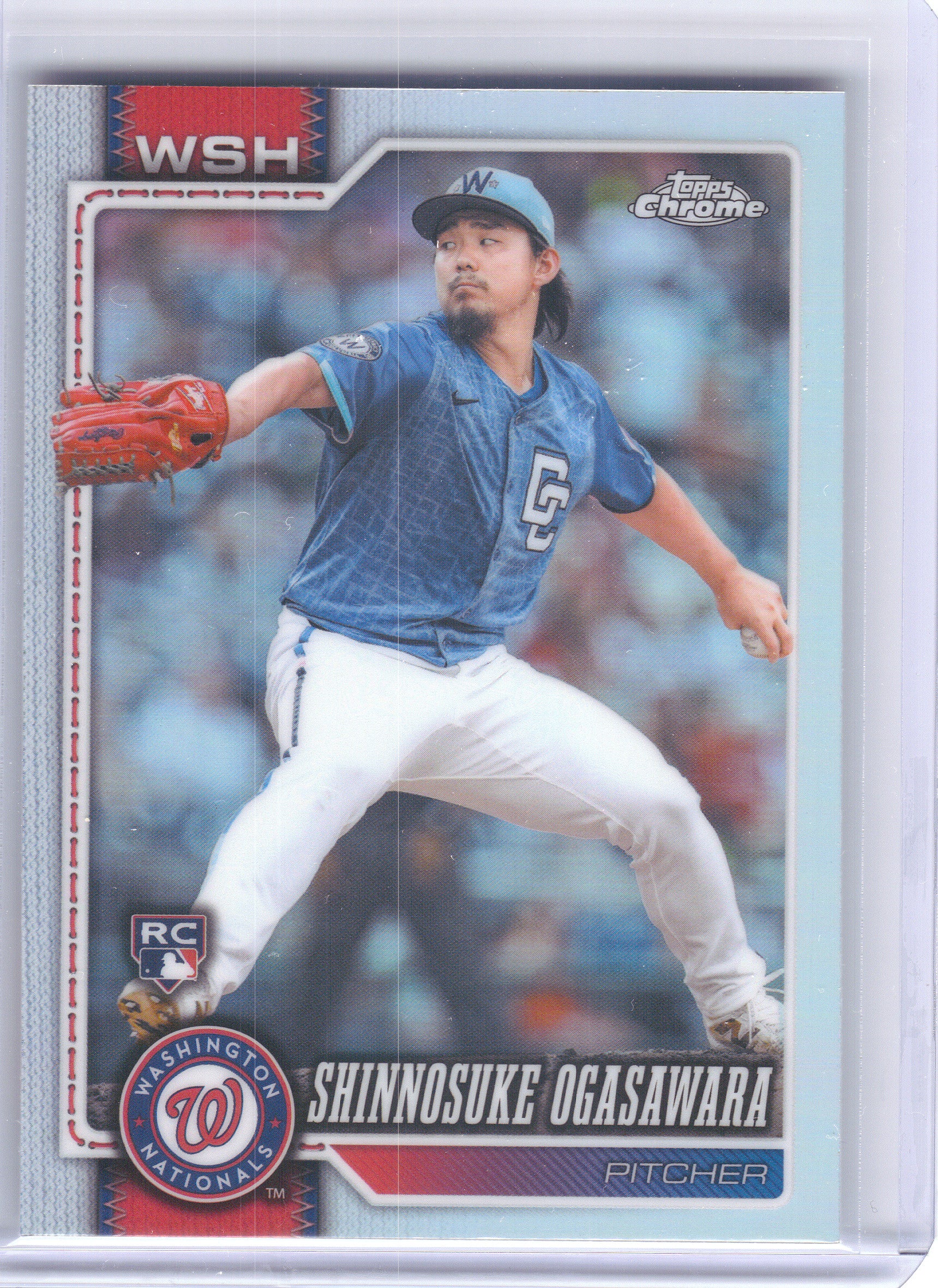 2026 Topps Chrome #64 Shinnosuke Ogasawara Refractors Washington Nationals RC