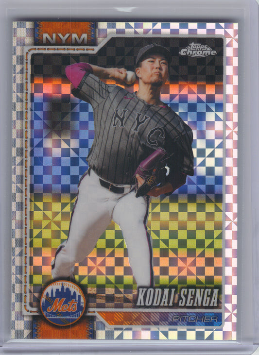 2026 Topps Chrome #138 Kodai Senga X-Fractors New York Mets