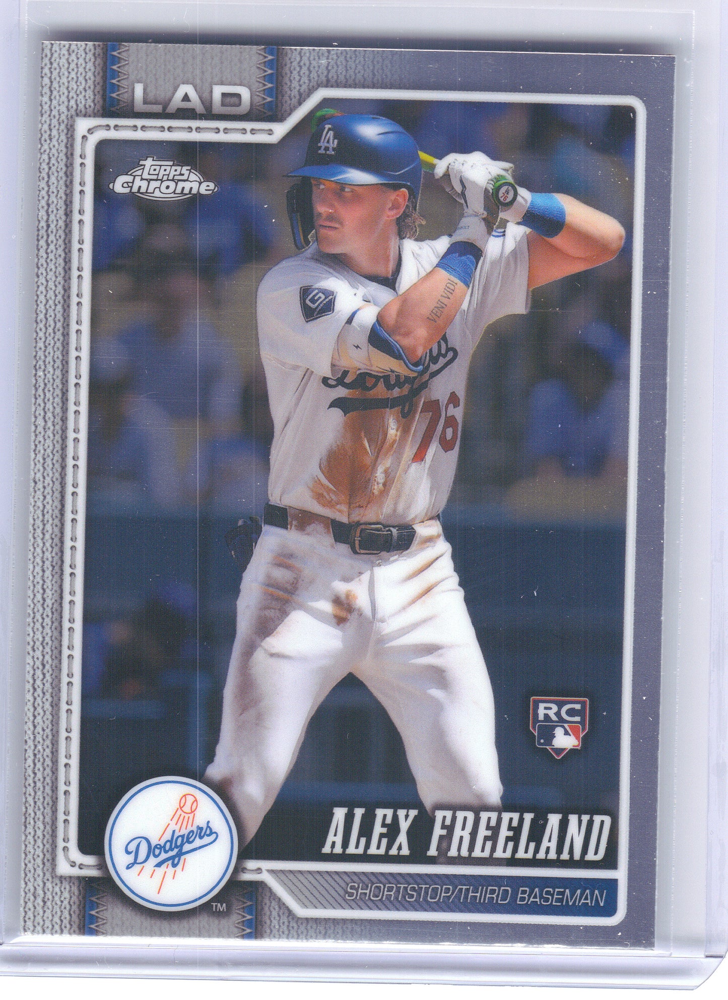 2026 Topps Chrome #102 Alex Freeland Los Angeles Dodgers RC