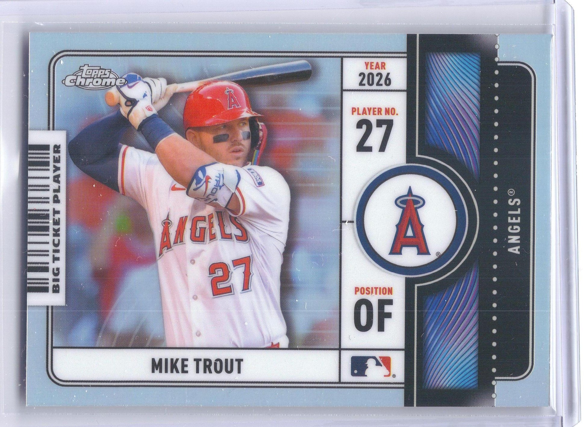 2026 Topps Chrome #BTP-1 Mike Trout Big Ticket Players Los Angeles Angels