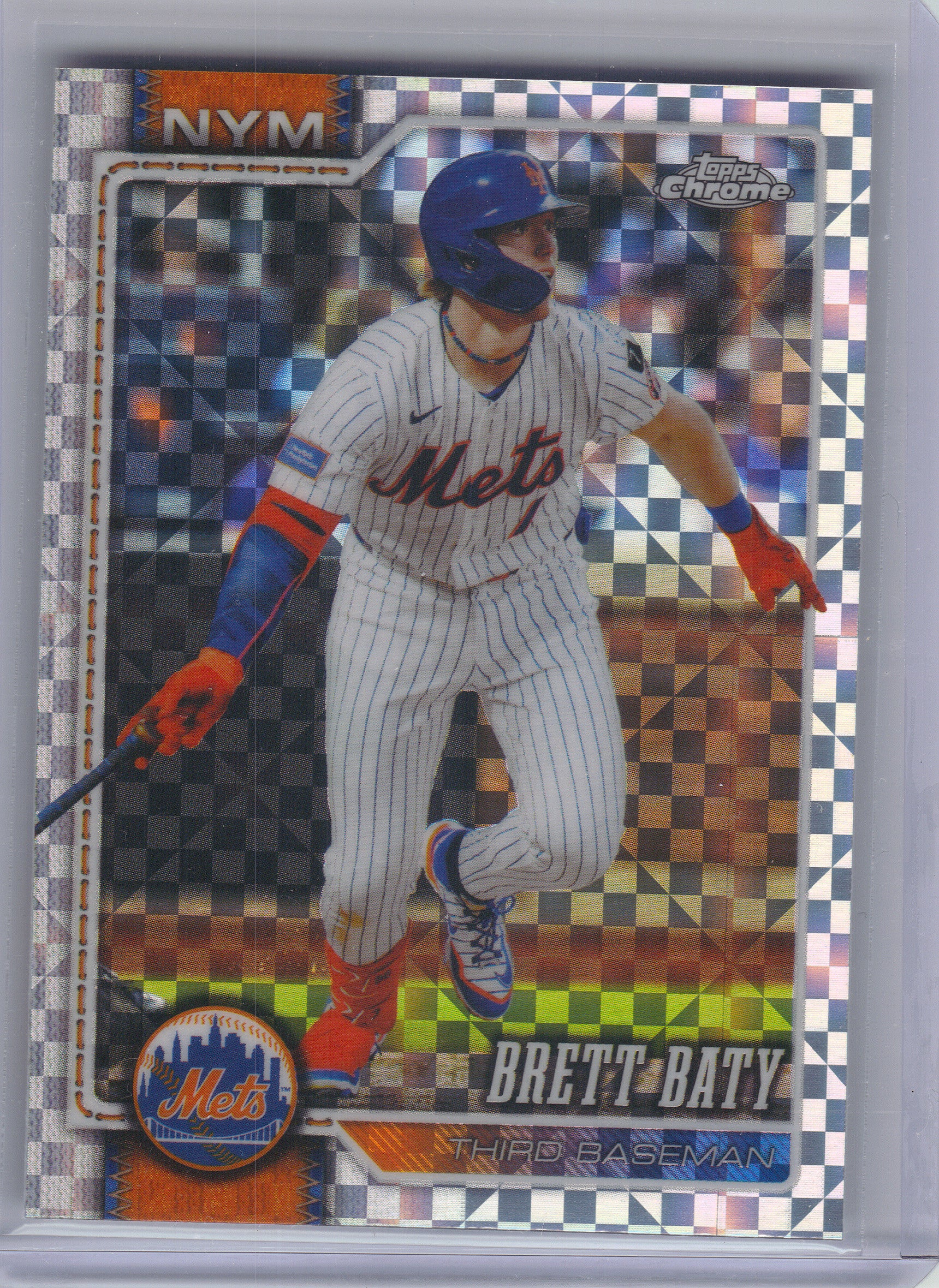 2026 Topps Chrome #263 Brett Baty X-Fractors New York Mets