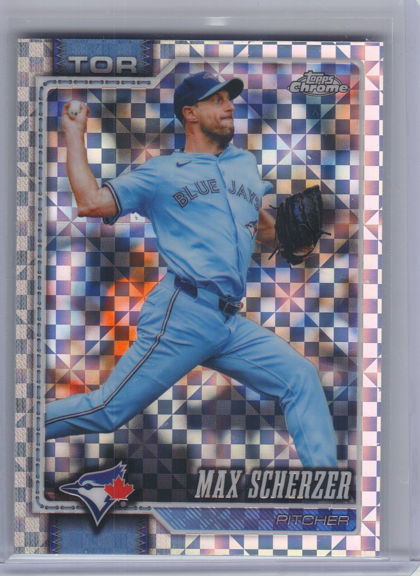 2026 Topps Chrome #148 Max Scherzer X-Fractors Toronto Blue Jays