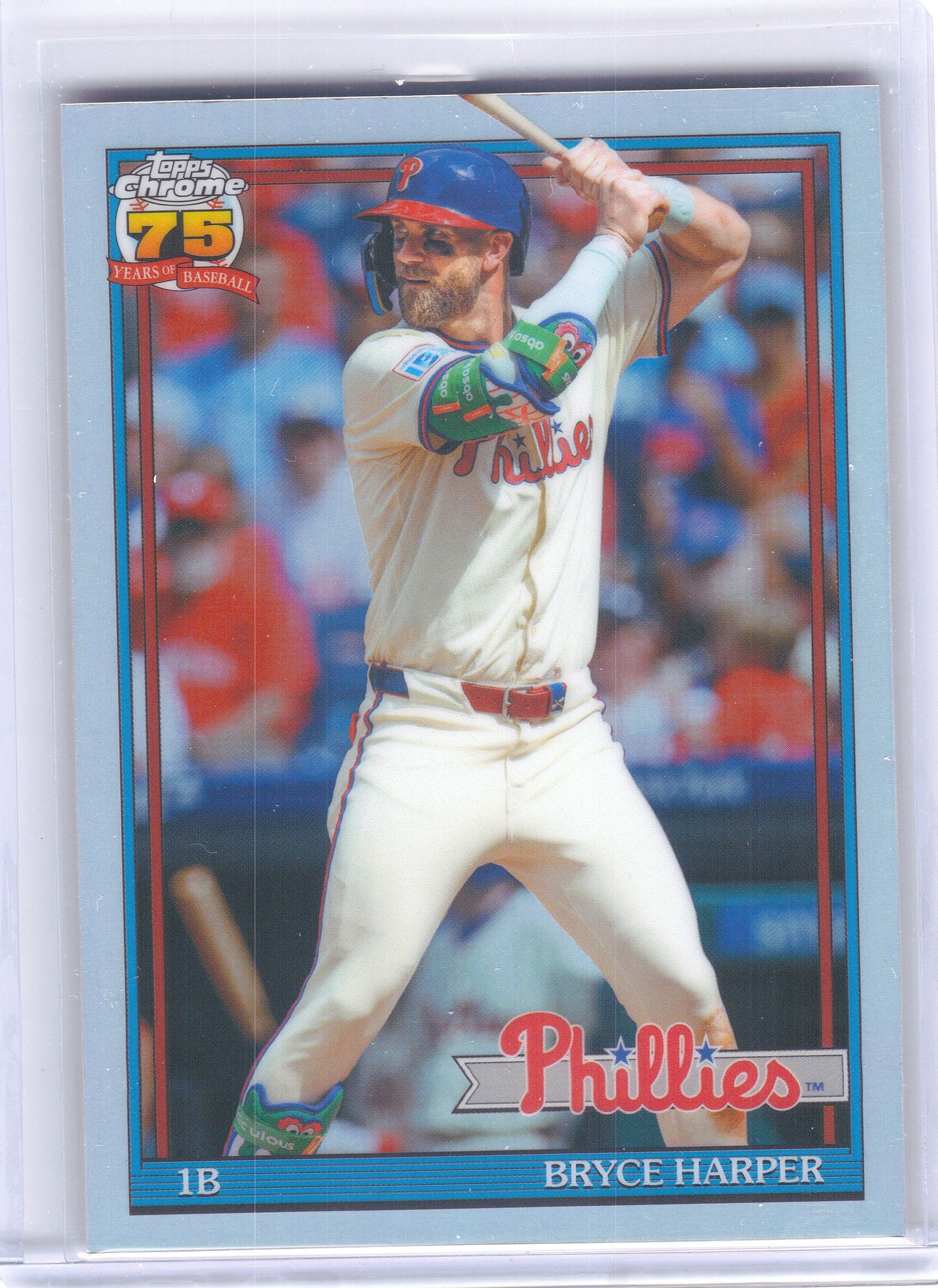 2026 Topps Chrome #91CB-3 Bryce Harper 1991 Topps Baseball 35th Anniversary Philadelphia Phillies