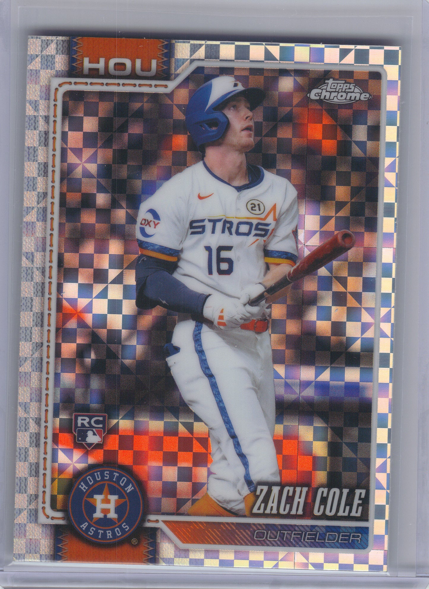 2026 Topps Chrome #107 Zach Cole X-Fractors Houston Astros RC