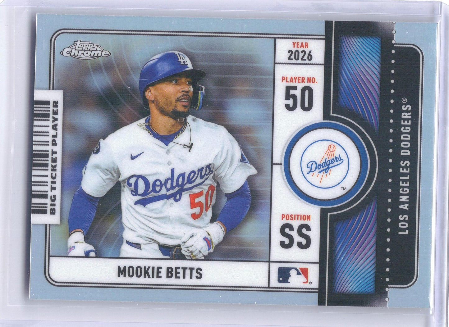 2026 Topps Chrome #BTP-8 Mookie Betts Big Ticket Players Los Angeles Dodgers