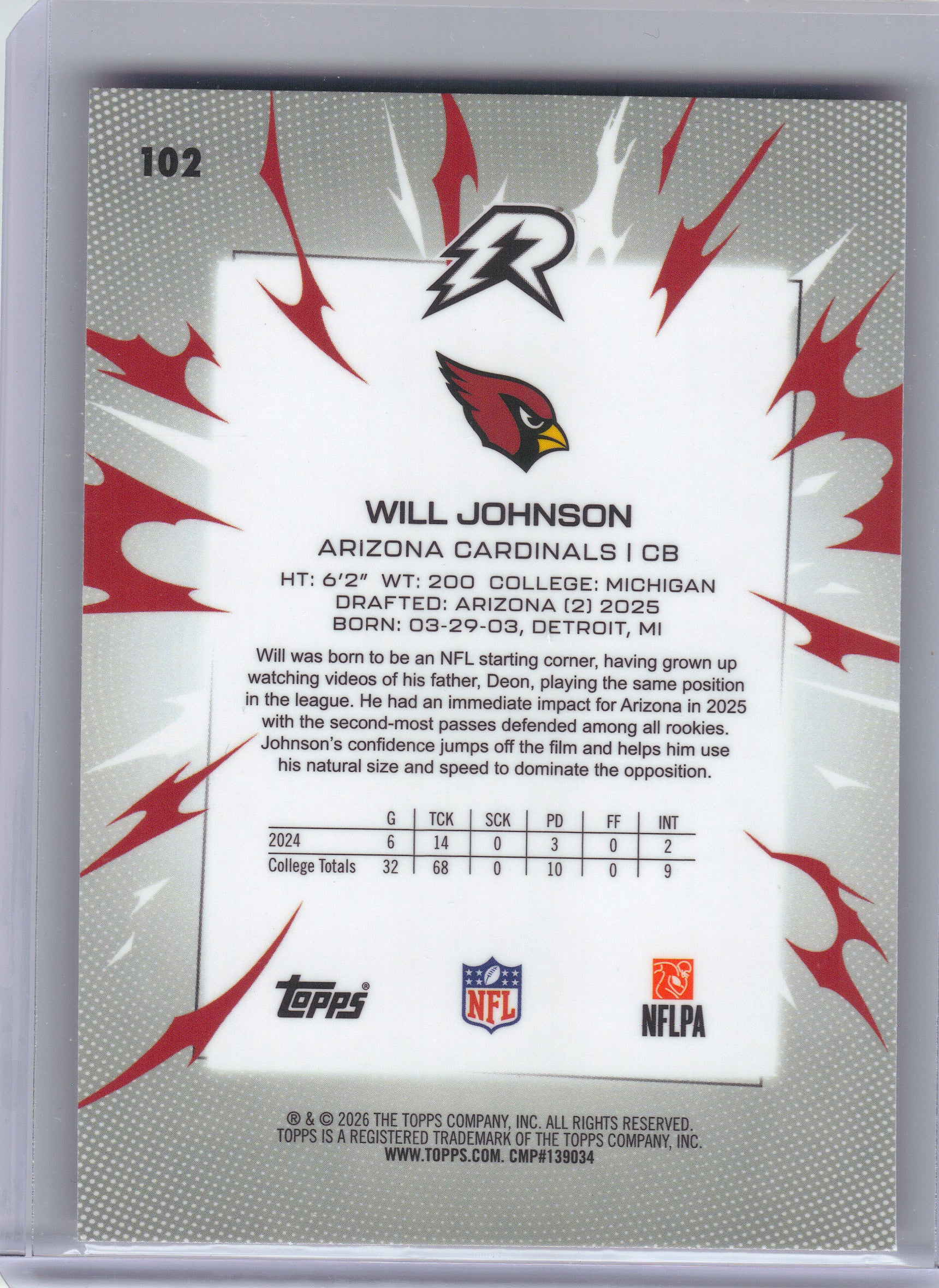 2025 Topps Resurgence #124 Mason Graham Crimson Surge Refractor #/199 Cleveland Browns SN