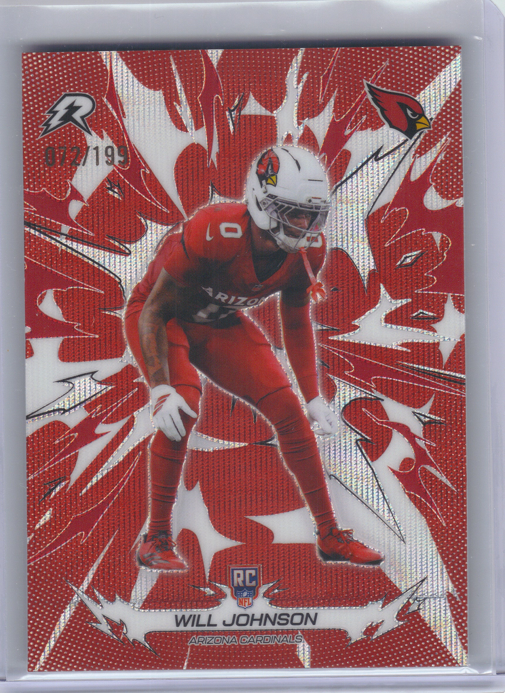 2025 Topps Resurgence #124 Mason Graham Crimson Surge Refractor #/199 Cleveland Browns SN