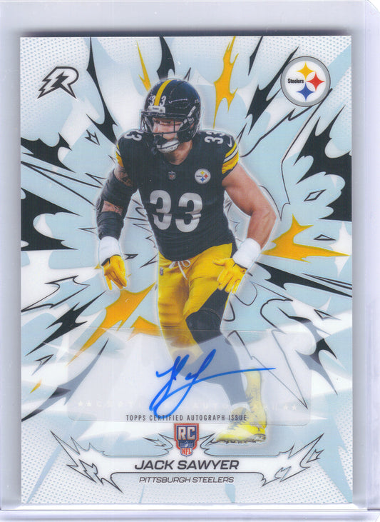 2025 Topps Resurgence #180 Jack Sawyer Signatures Pittsburgh Steelers AU