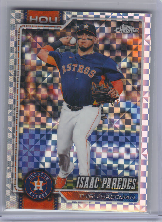 2026 Topps Chrome #32 Isaac Paredes X-Fractors Houston Astros