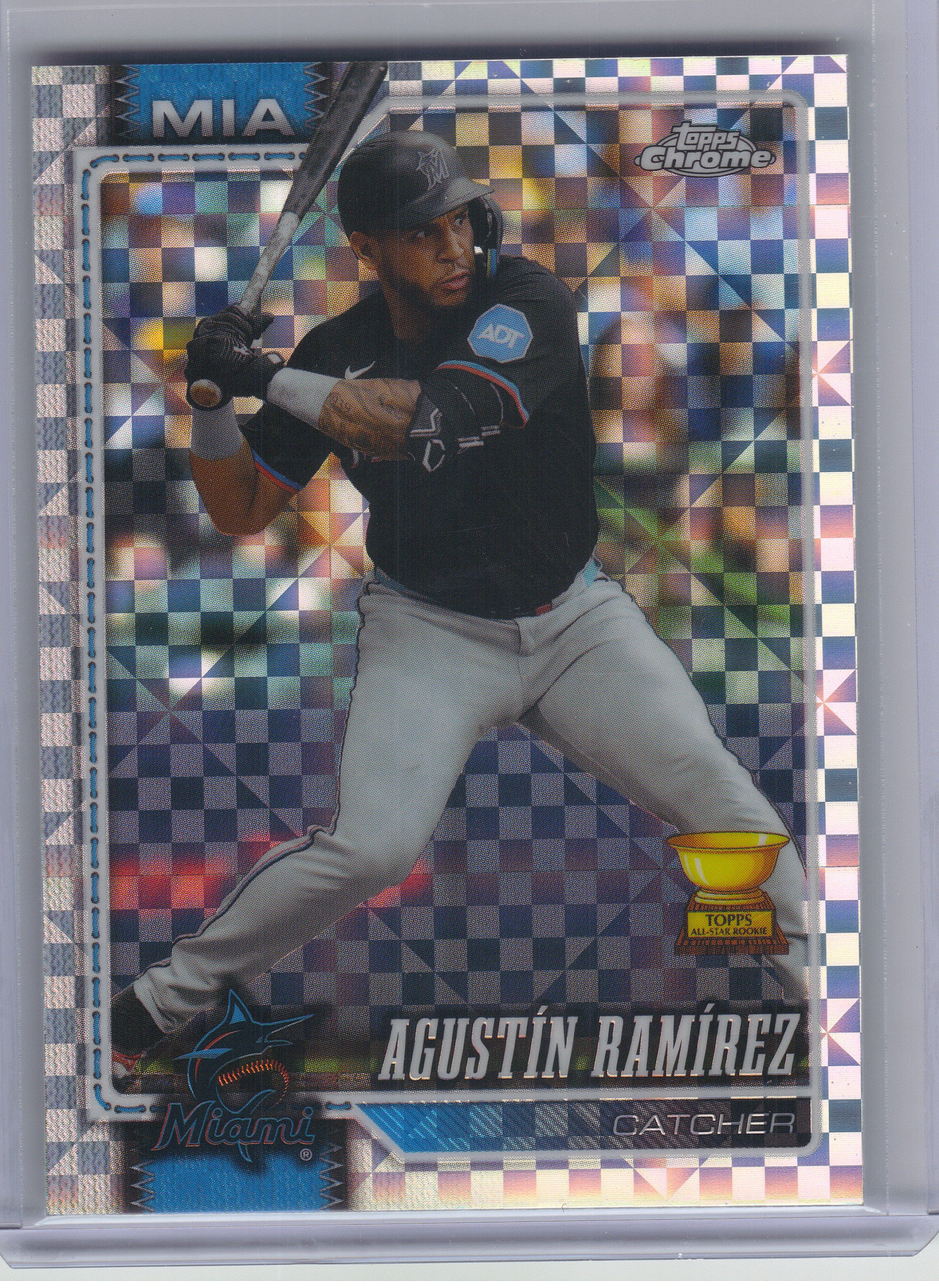 2026 Topps Chrome #222 Agustín Ramírez X-Fractors Miami Marlins