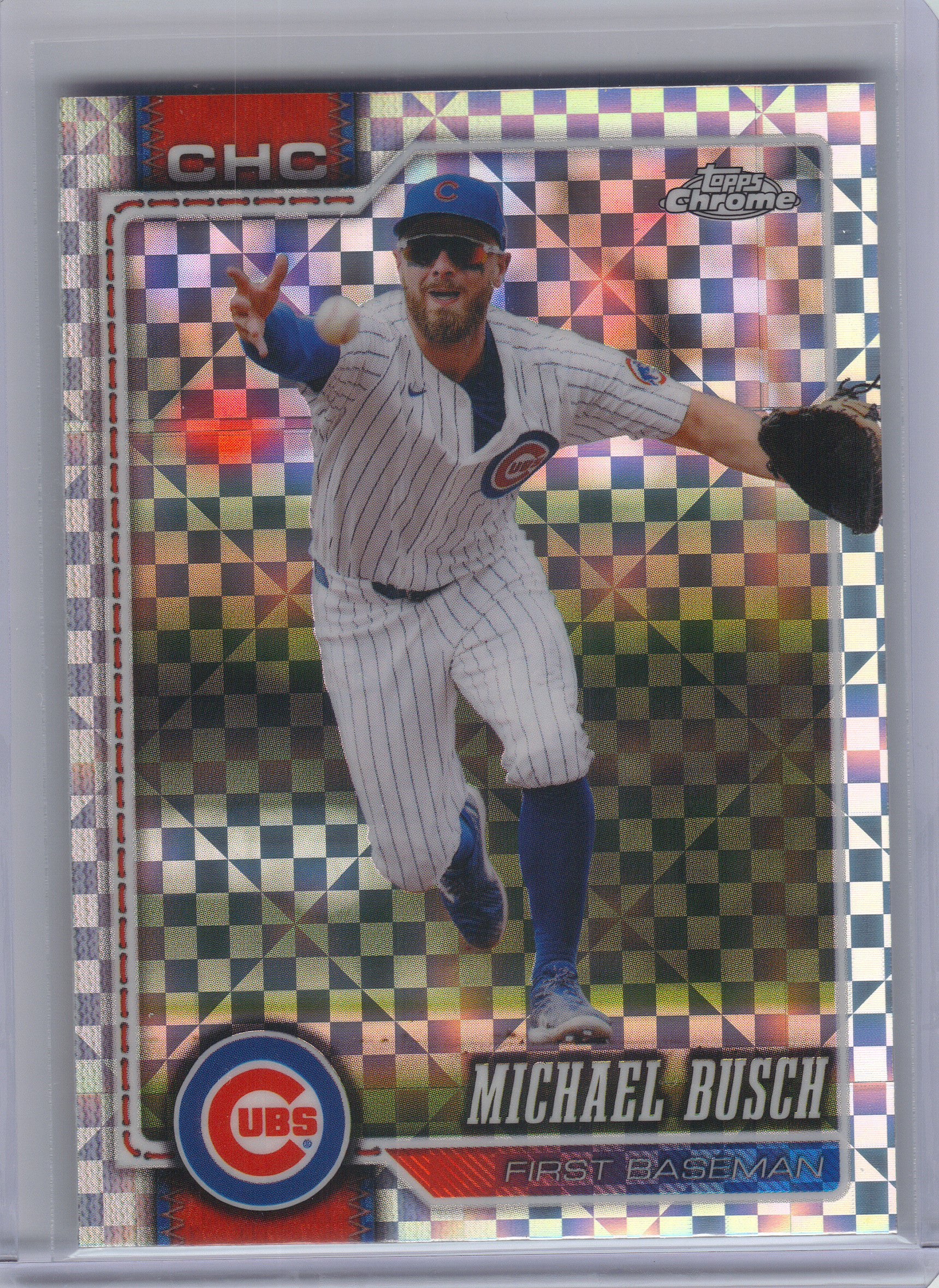 2026 Topps Chrome #26 Michael Busch X-Fractors Chicago Cubs