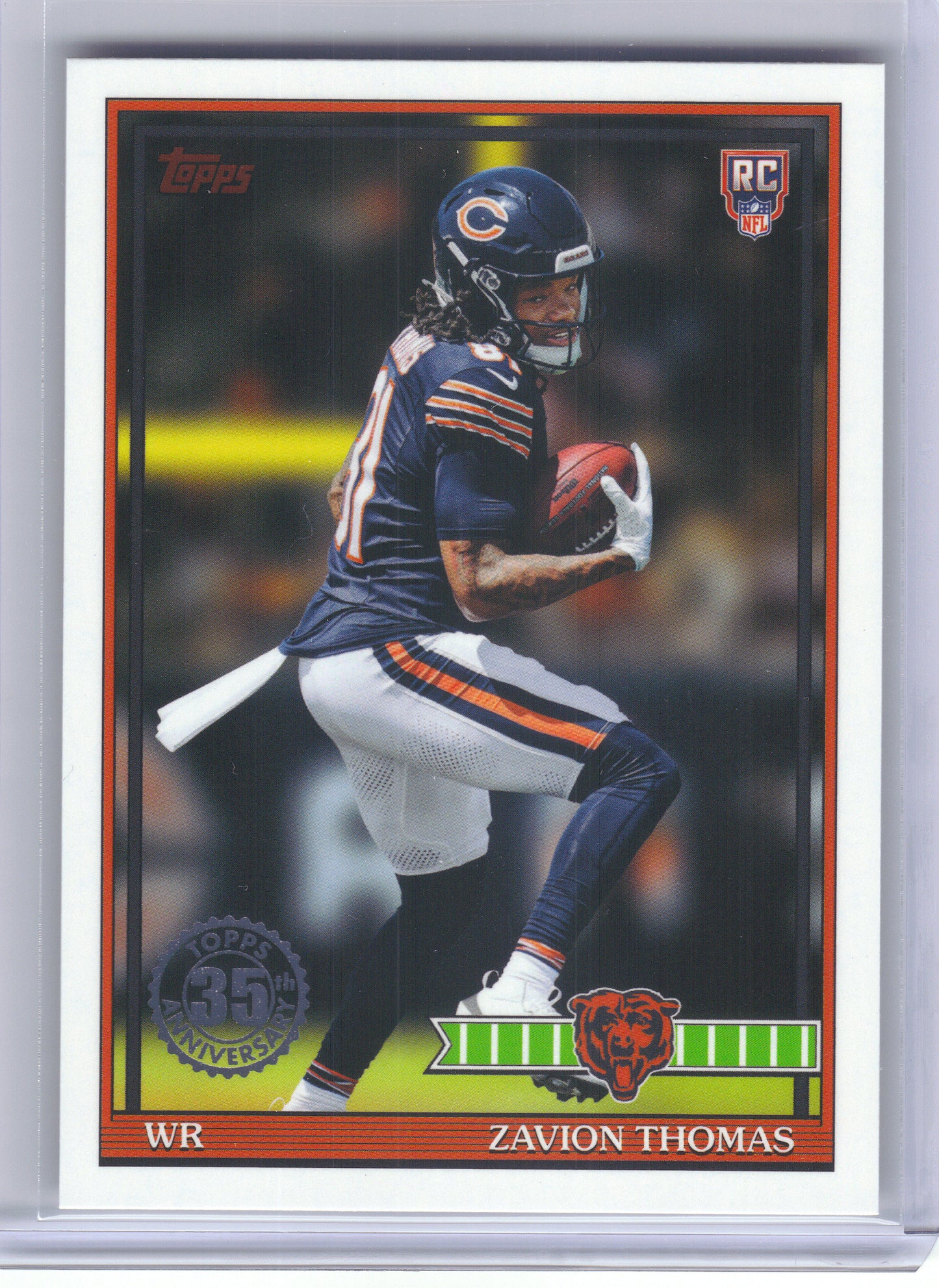 2026 Topps Flagship #91TR-17 Zavion Thomas 1991 Topps Flagship Football Rookies Chicago Bears