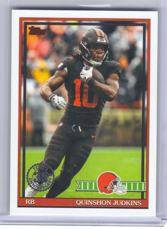 2026 Topps Flagship #91TF-25 Quinshon Judkins 1991 Topps Flagship Football Cleveland Browns