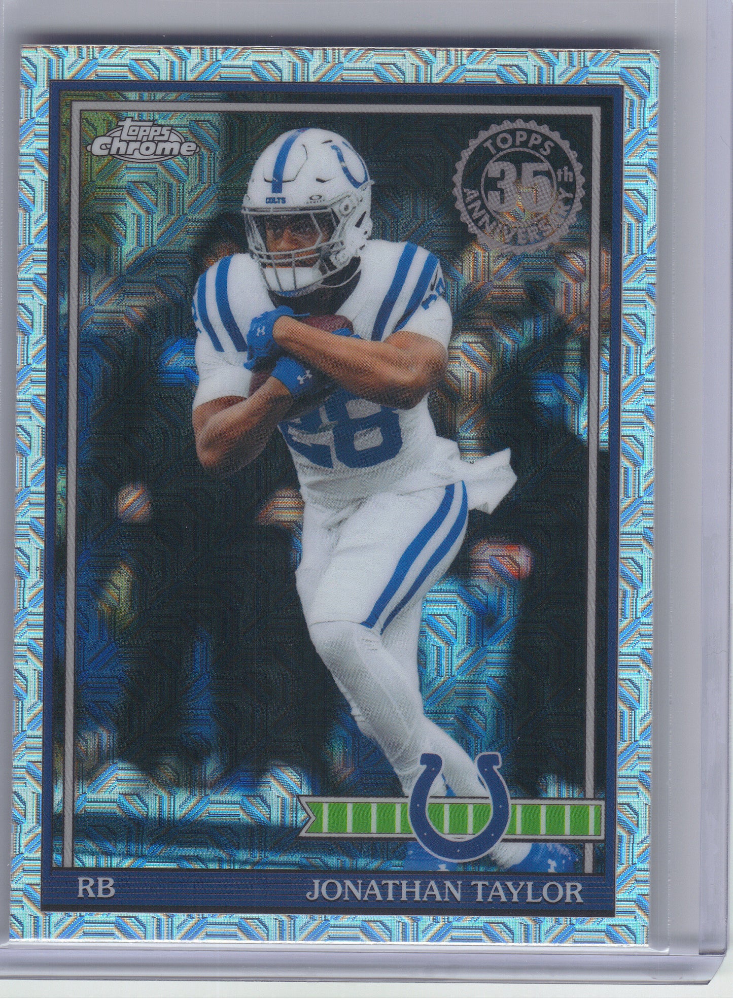 2026 Topps Flagship #91TC-49 Jonathan Taylor 1991 Topps Flagship Football Chrome Mojo Chrome Indianapolis Colts