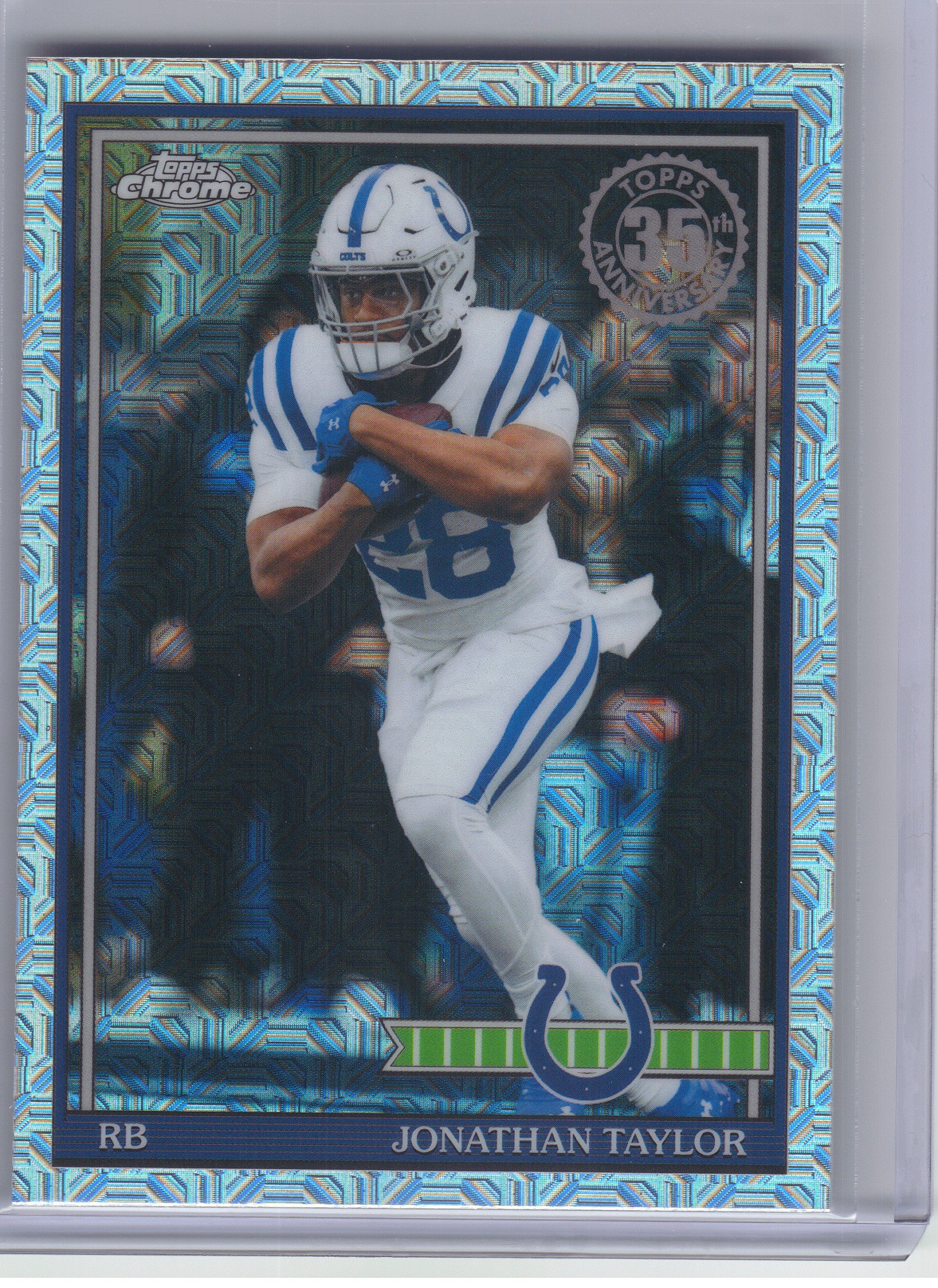 2026 Topps Flagship #91TC-49 Jonathan Taylor 1991 Topps Flagship Football Chrome Mojo Chrome Indianapolis Colts