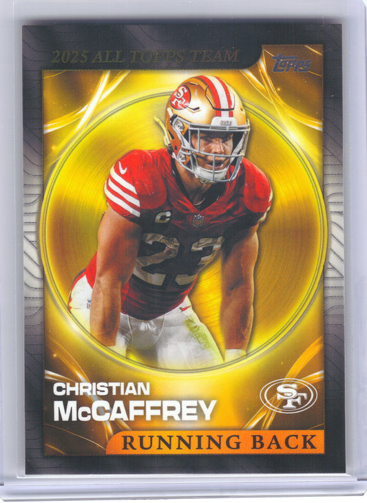 2026 Topps Flagship #25ATT-5 Christian McCaffrey 2025 All Topps Flagship Team San Francisco 49ers
