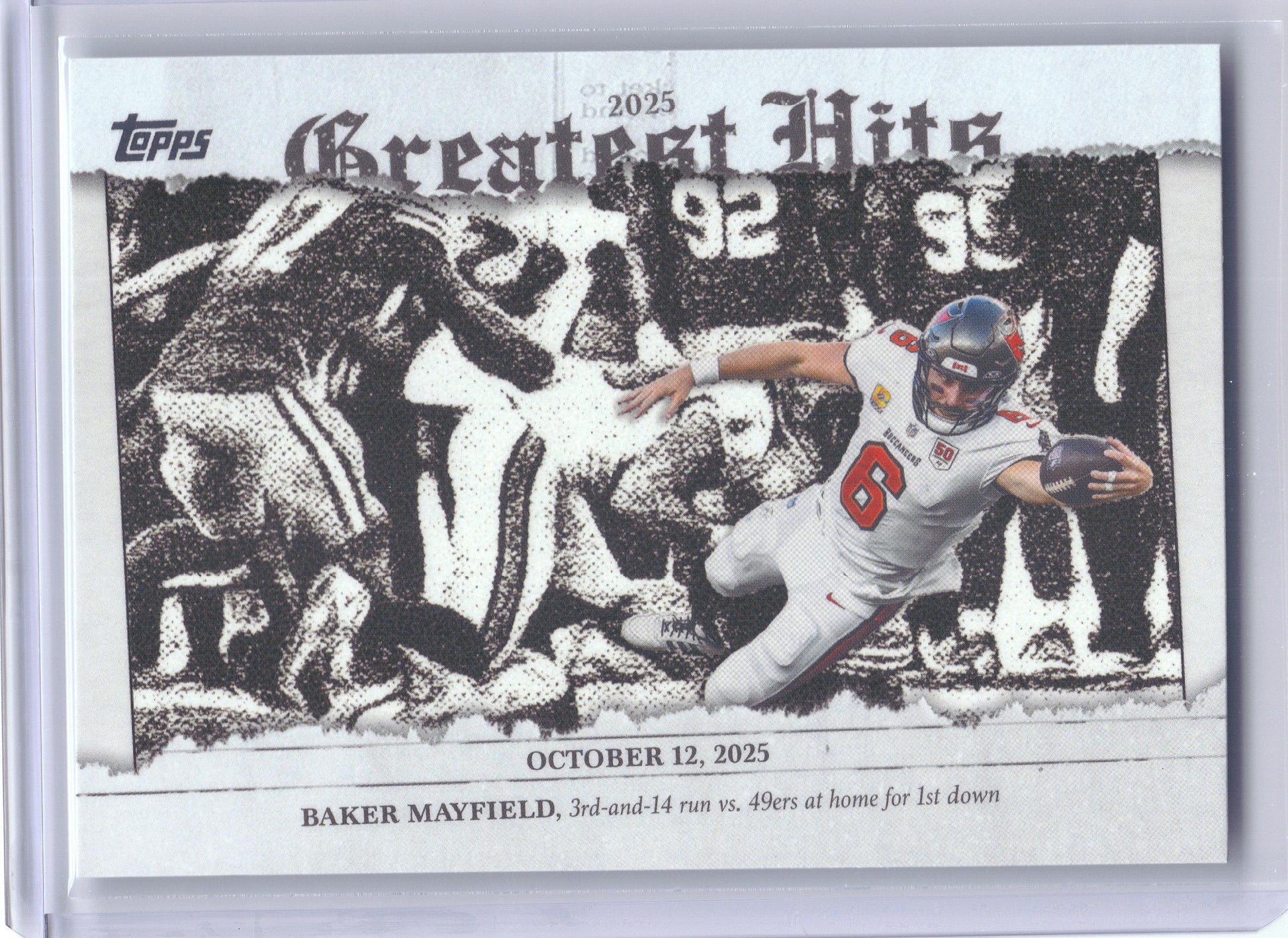 2026 Topps Flagship #25GH-BM Baker Mayfield 2025 Greatest Hits Tampa Bay Buccaneers