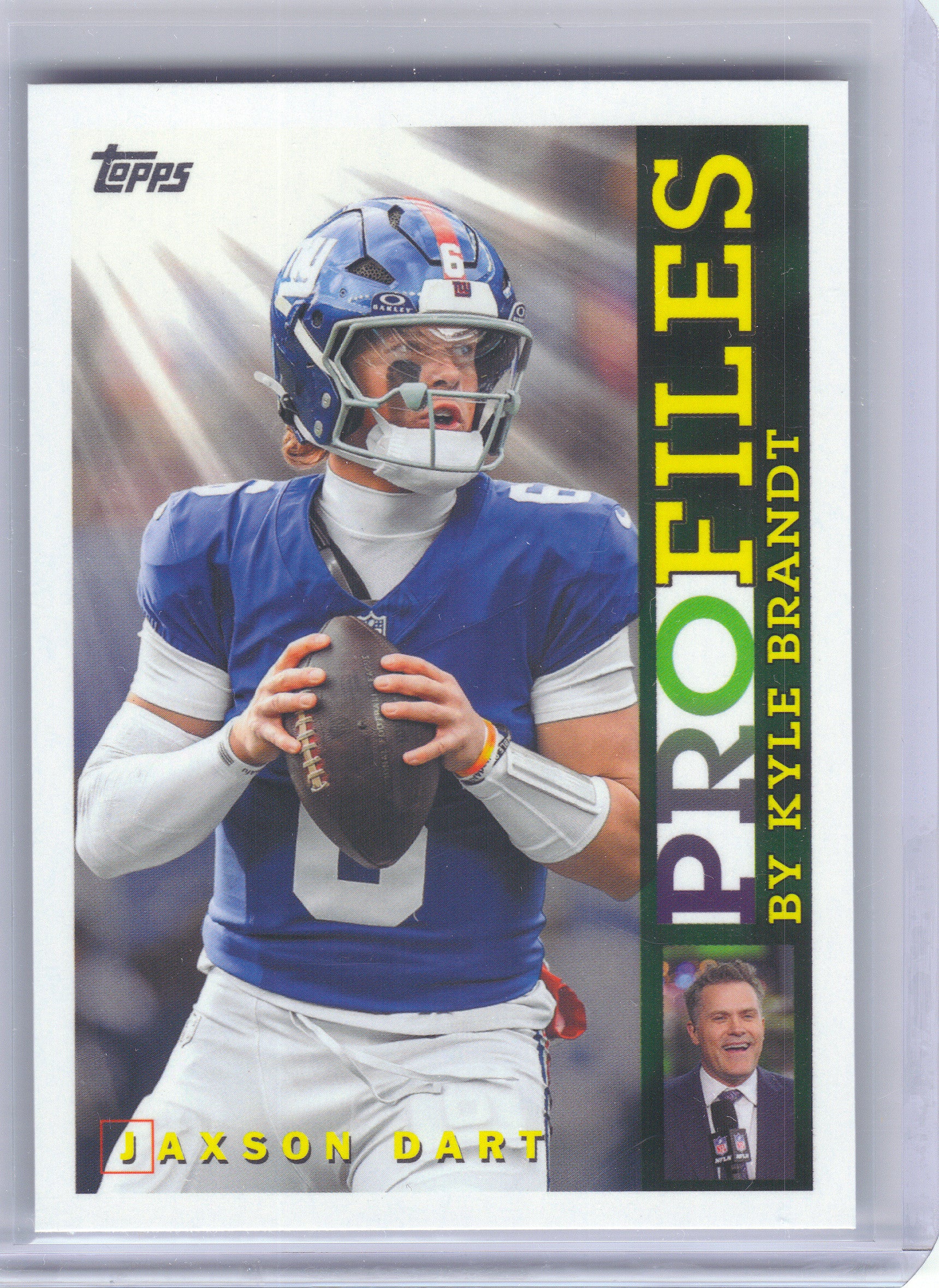 2026 Topps Flagship #TP-24 Jaxson Dart Topps Flagship Profiles New York Giants