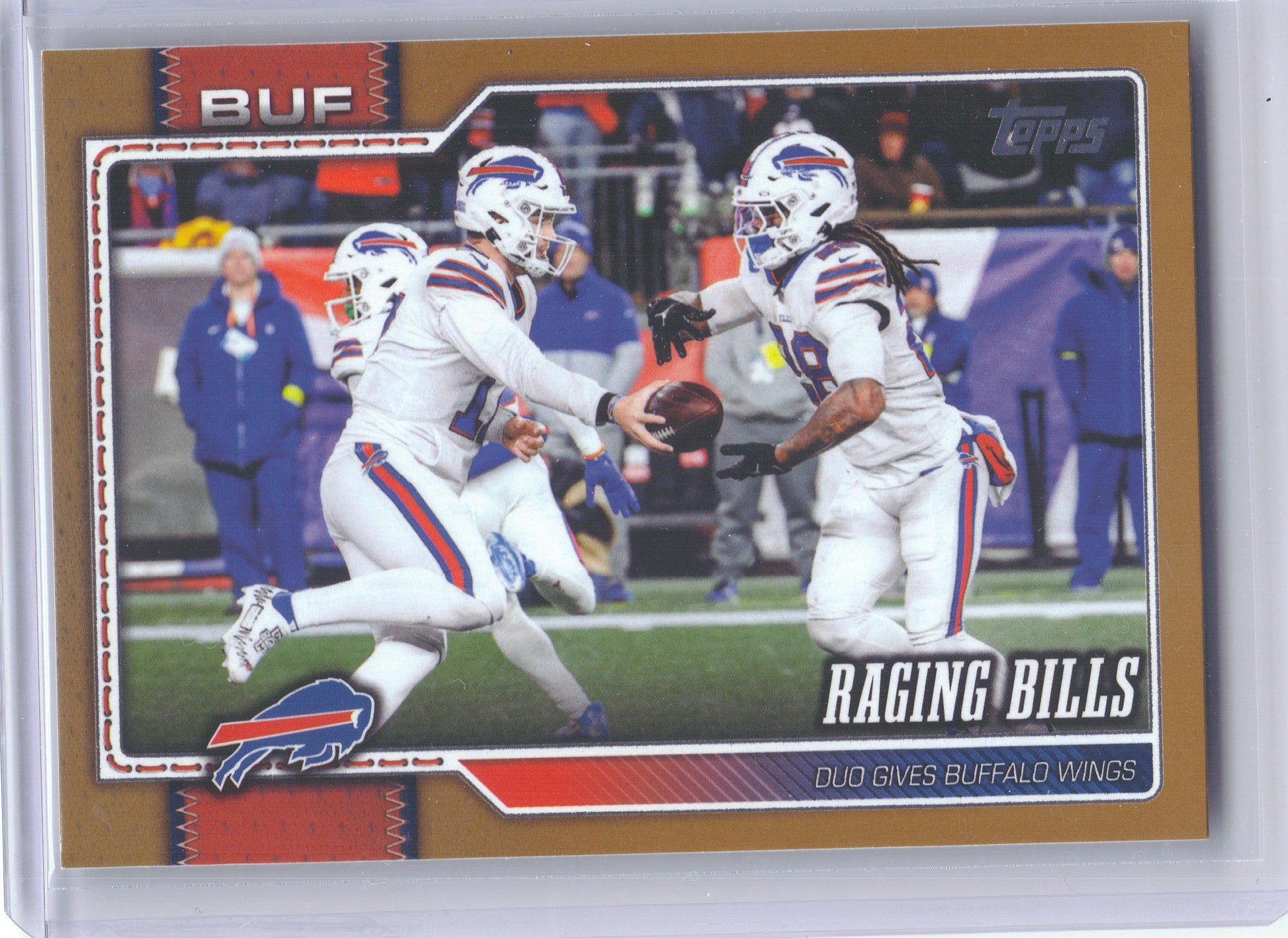 2026 Topps Flagship #292 Raging Bills 1991 Topps Flagship Football Gold /2026 Buffalo Bills