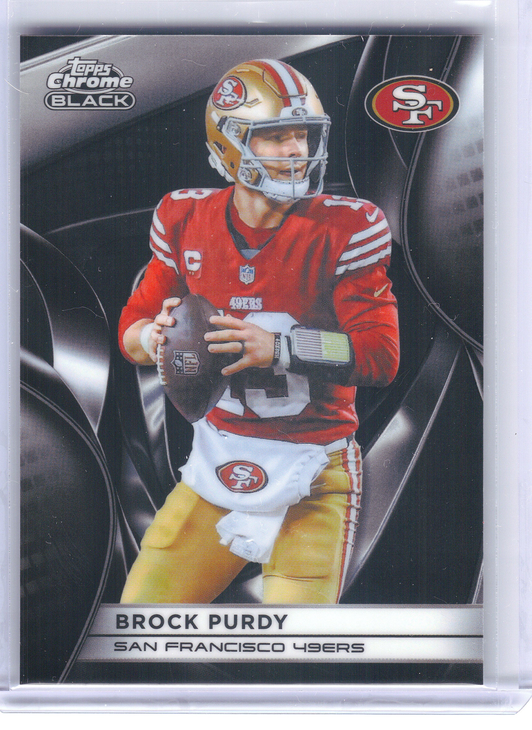 2025 Topps Chrome Black #89 Brock Purdy San Francisco 49ers