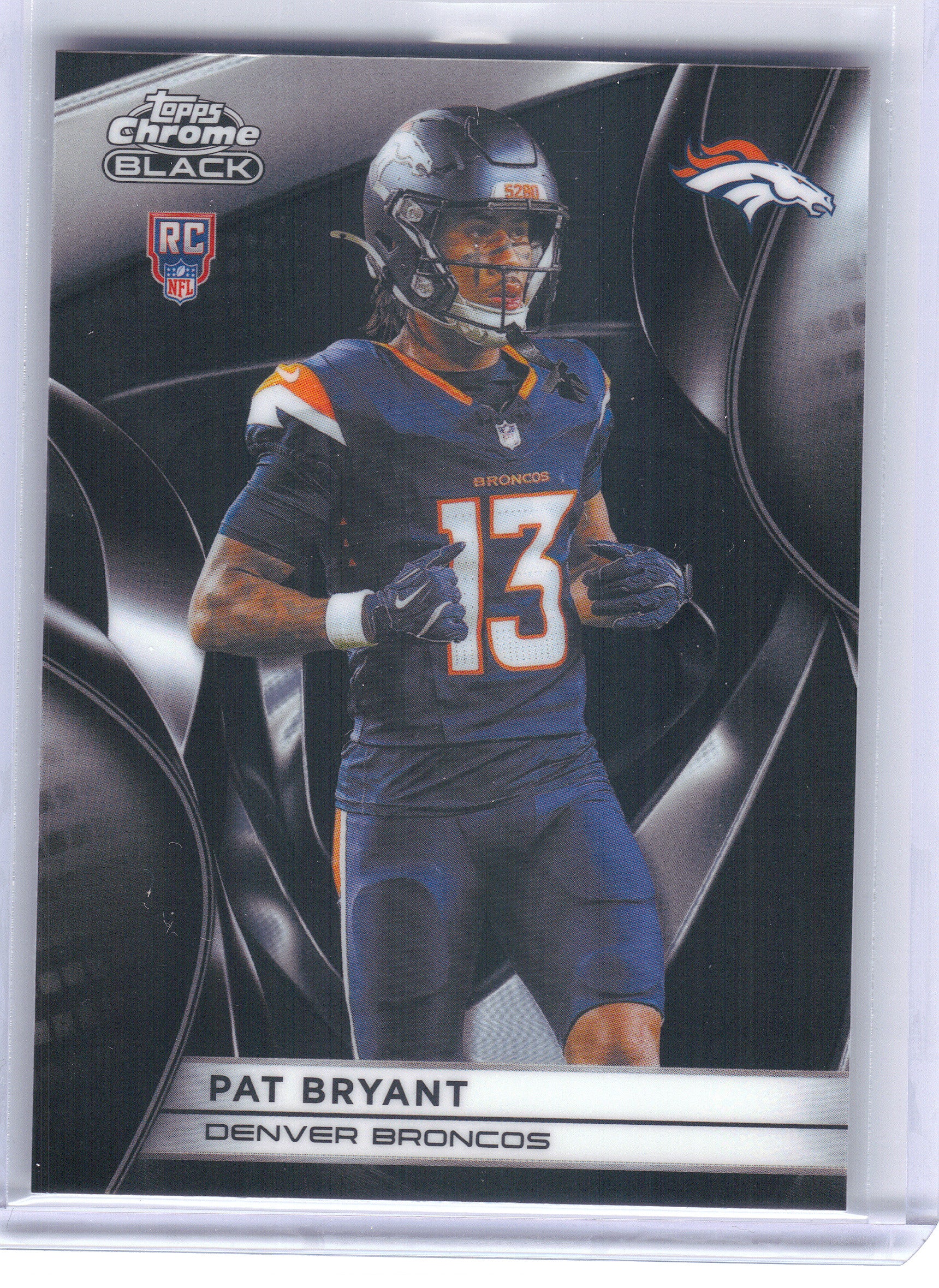 2025 Topps Chrome Black #116 Pat Bryant Denver Broncos RC