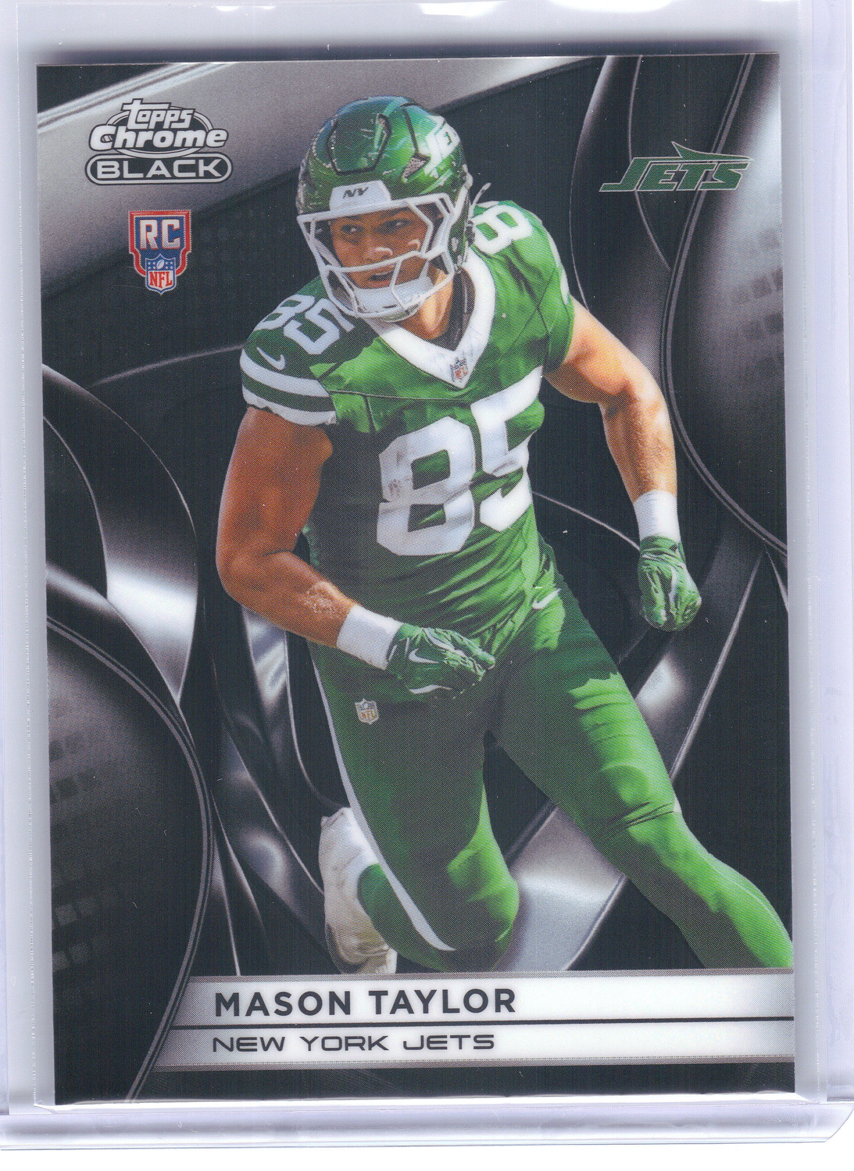 2025 Topps Chrome Black #138 Mason Taylor New York Jets RC