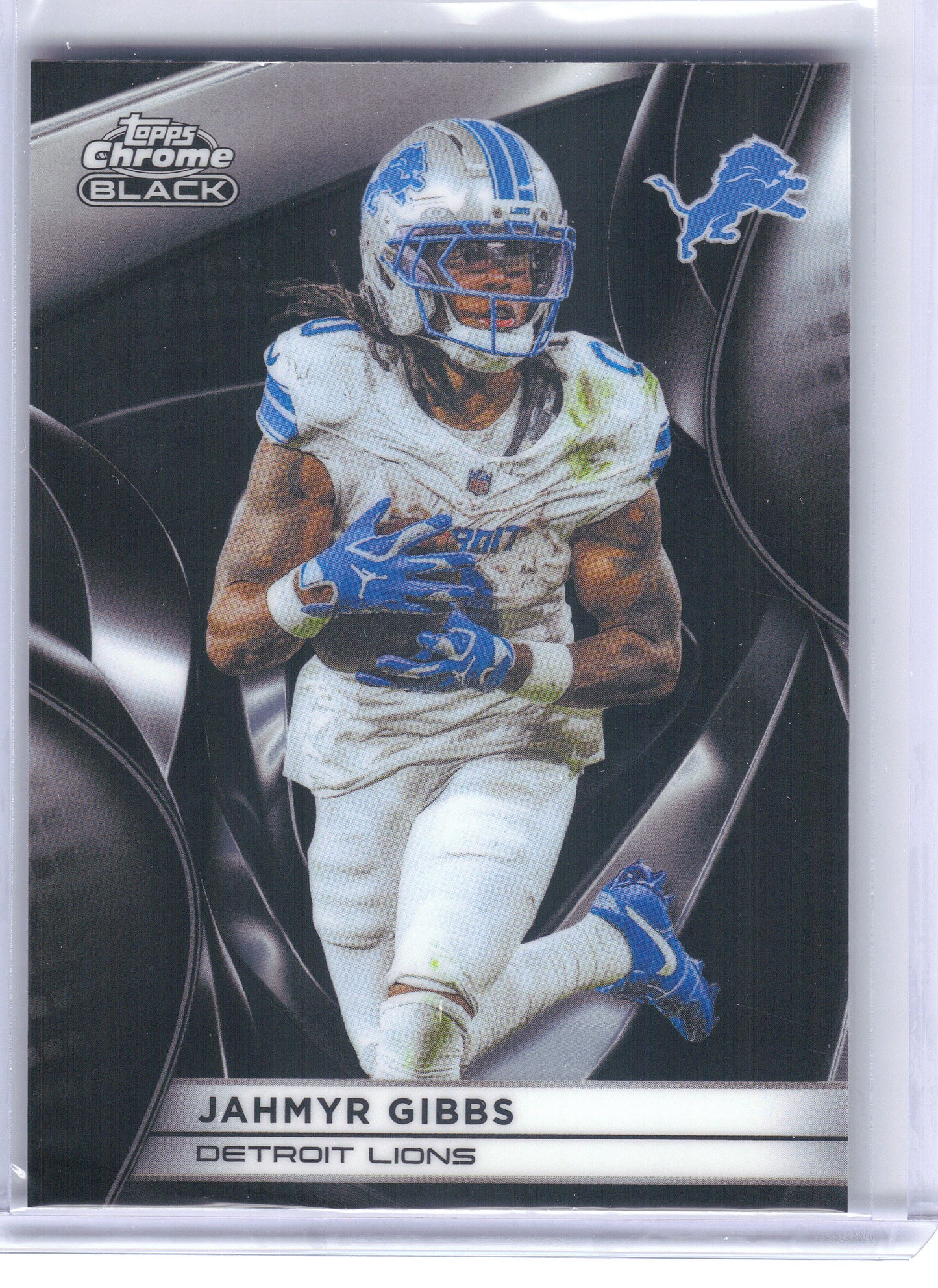 2025 Topps Chrome Black #37 Jahmyr Gibbs Detroit Lions