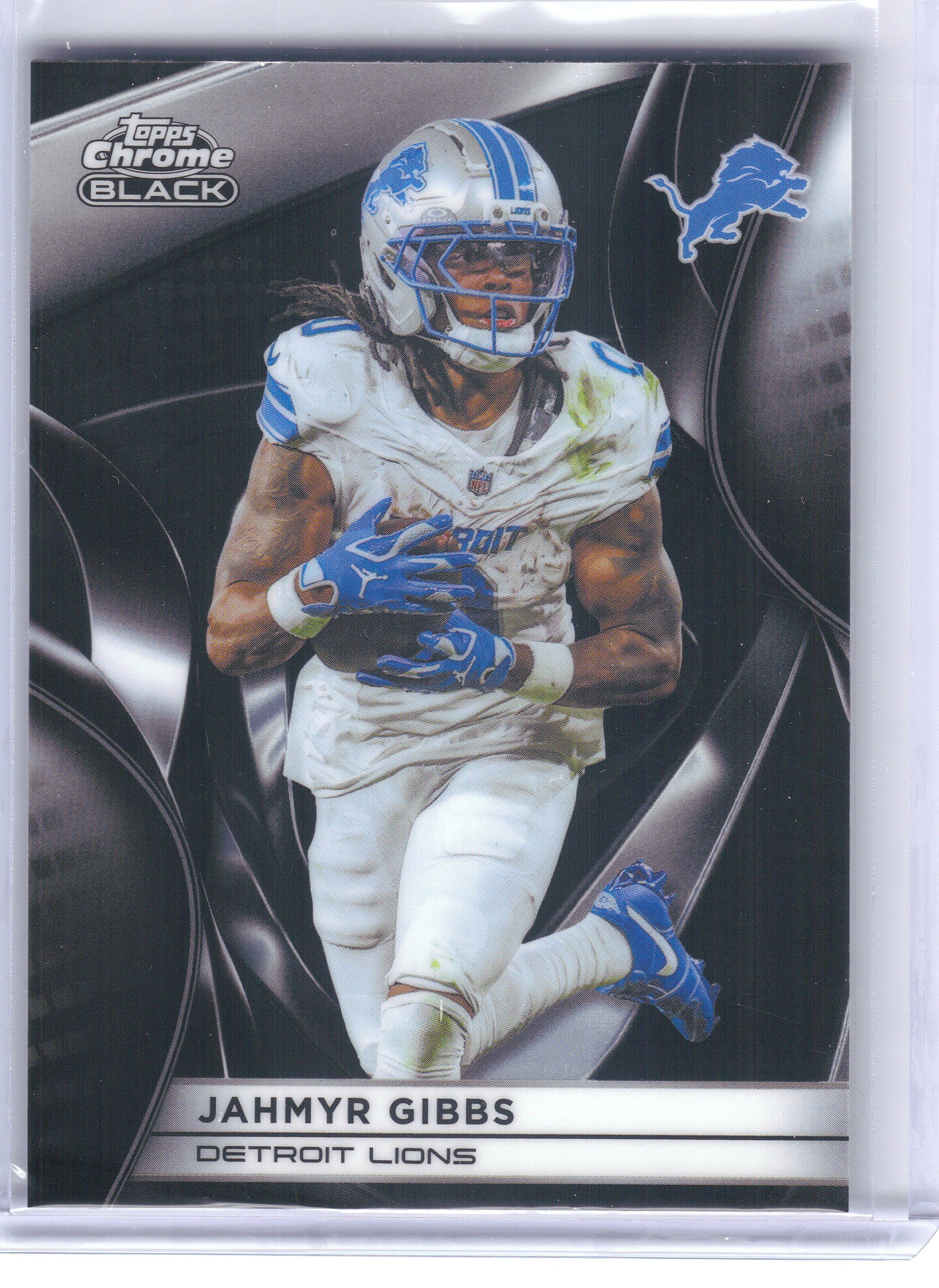 2025 Topps Chrome Black #37 Jahmyr Gibbs Detroit Lions
