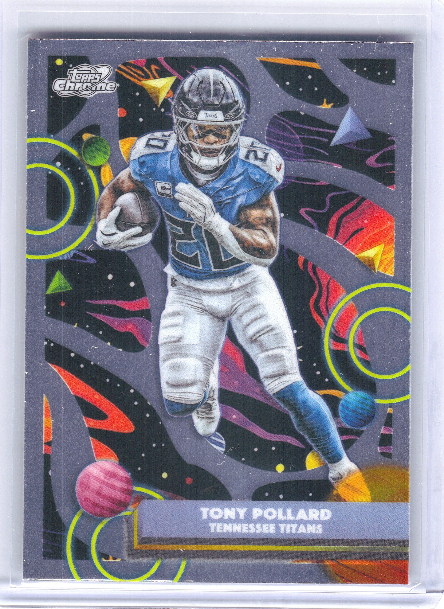 2025 Topps Chrome Cosmic #95 Tony Pollard Tennessee Titans