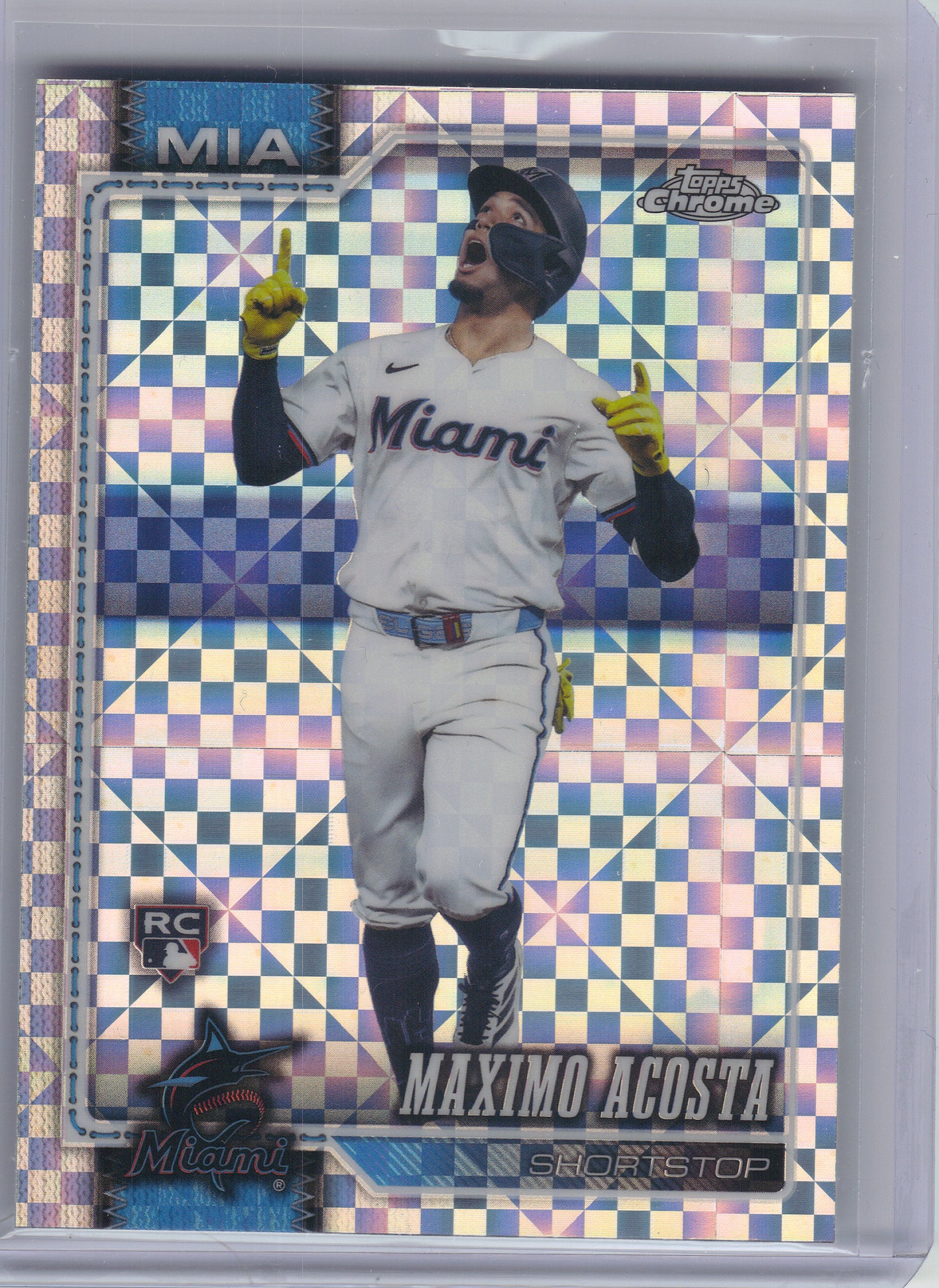 2026 Topps Chrome #239 Maximo Acosta X-Fractors Miami Marlins RC