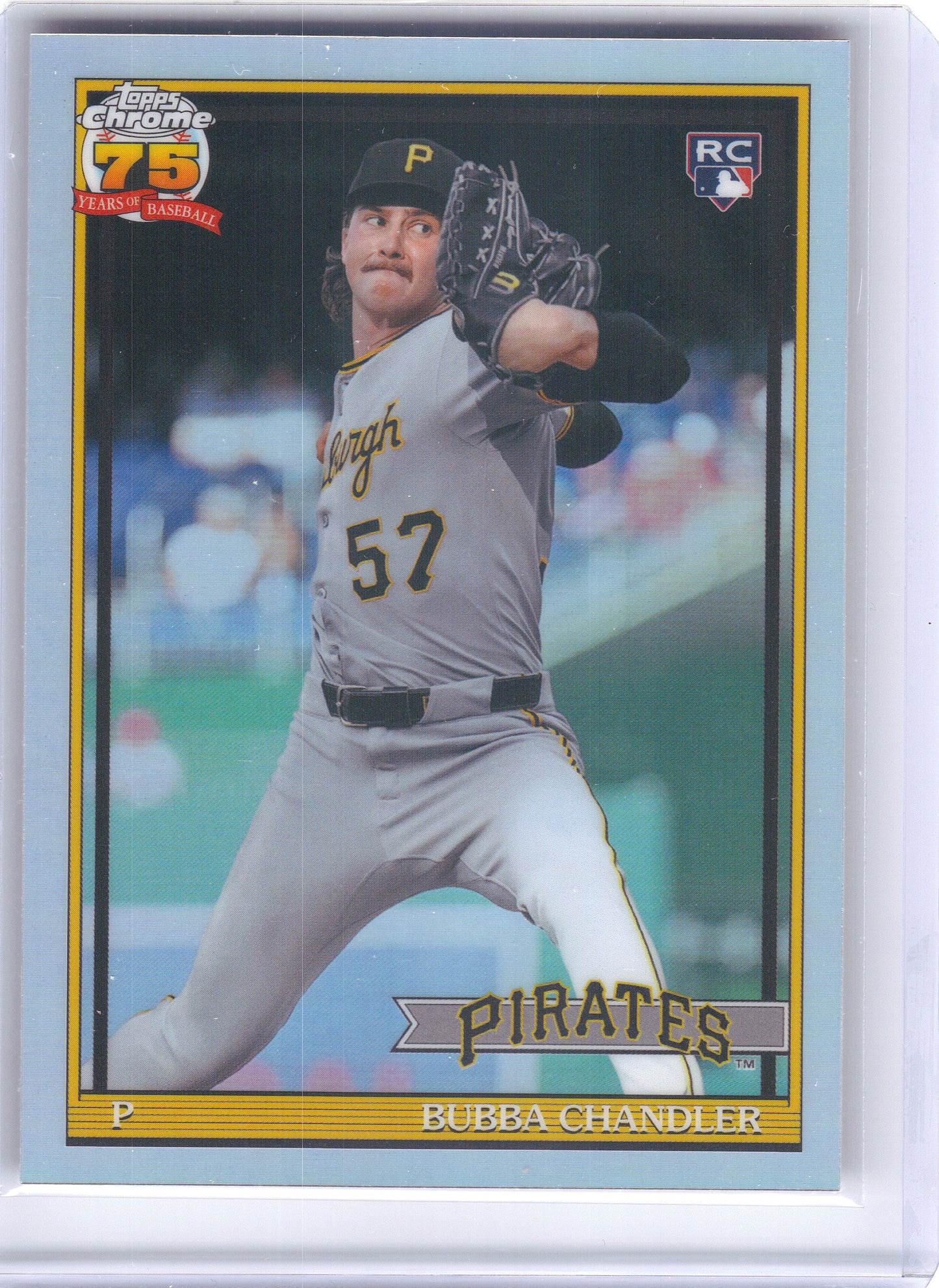2026 Topps Chrome #91CB-18 Bubba Chandler 1991 Topps Baseball 35th Anniversary Pittsburgh Pirates