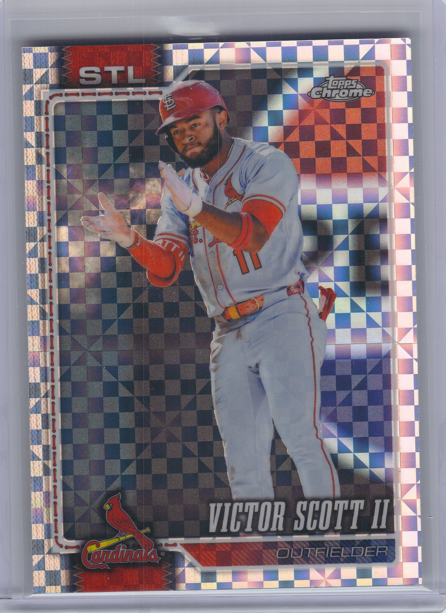 2026 Topps Chrome #53 Victor Scott II X-Fractors St. Louis Cardinals