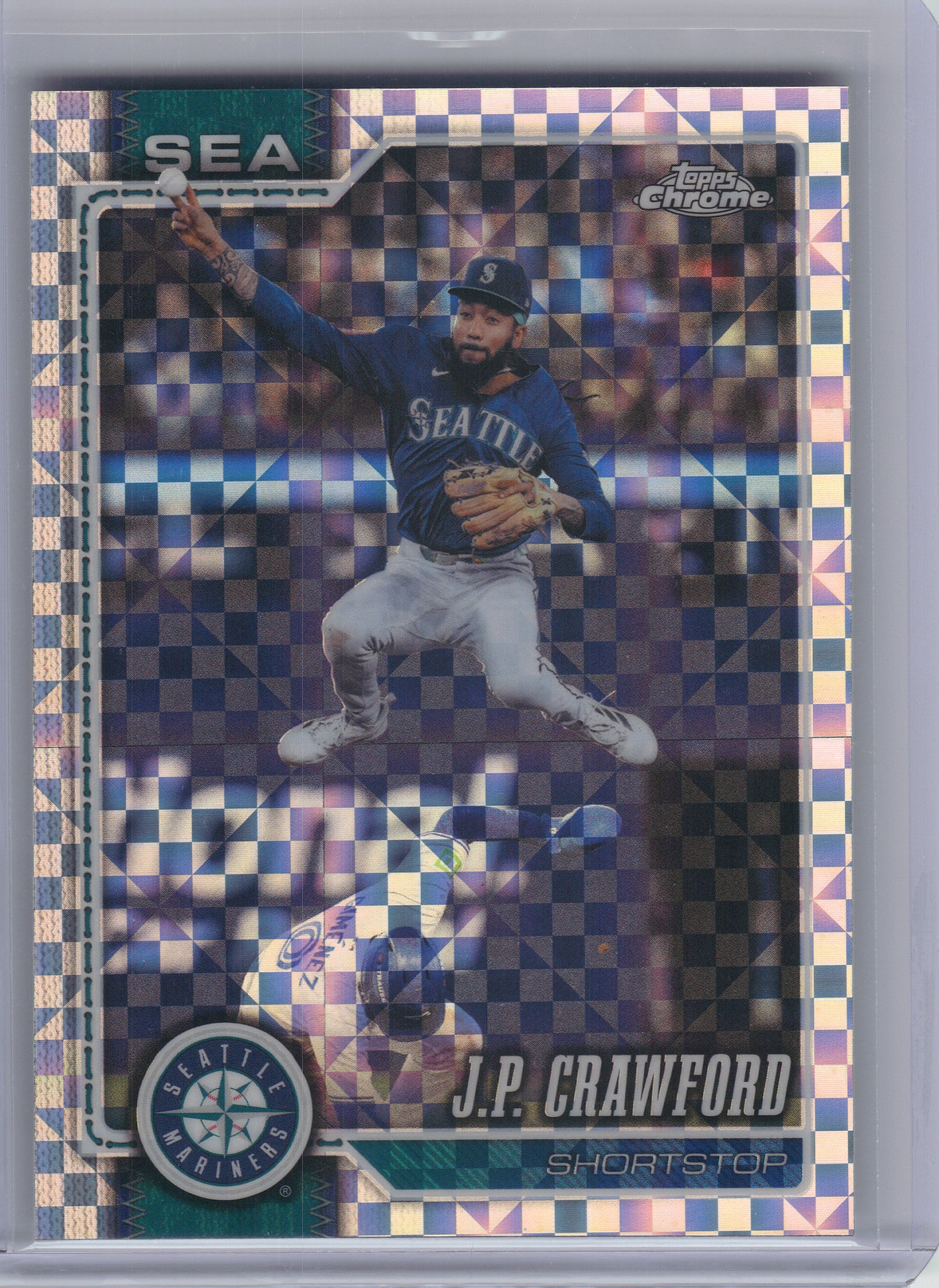 2026 Topps Chrome #25 J.P. Crawford X-Fractors Seattle Mariners
