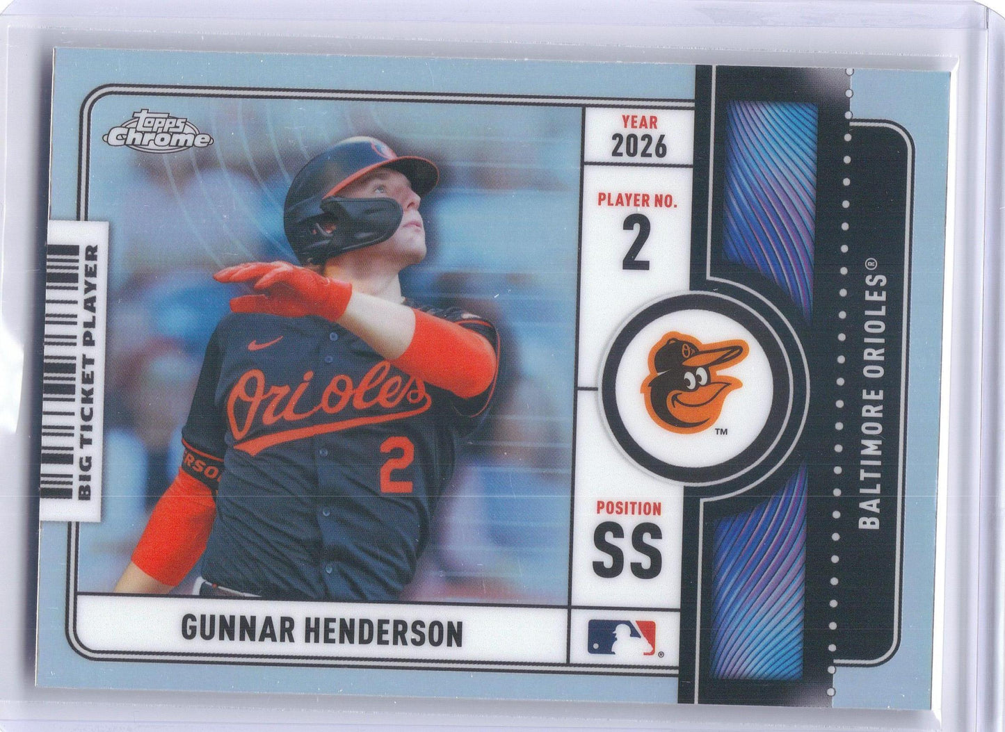 2026 Topps Chrome #BTP-4 Gunnar Henderson Big Ticket Players Baltimore Orioles