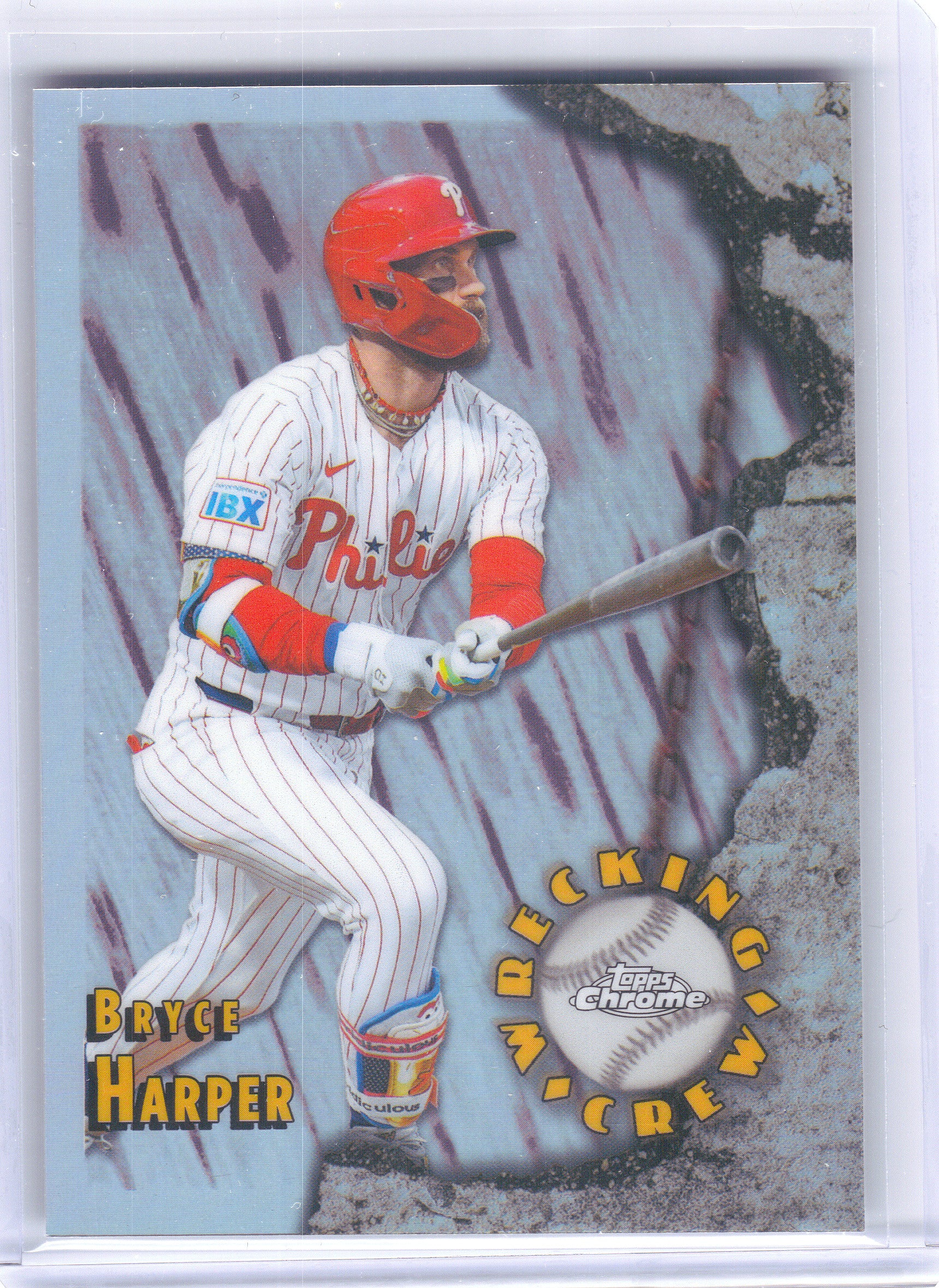 2026 Topps Chrome #WC-4 Bryce Harper Wrecking Crew Philadelphia Phillies